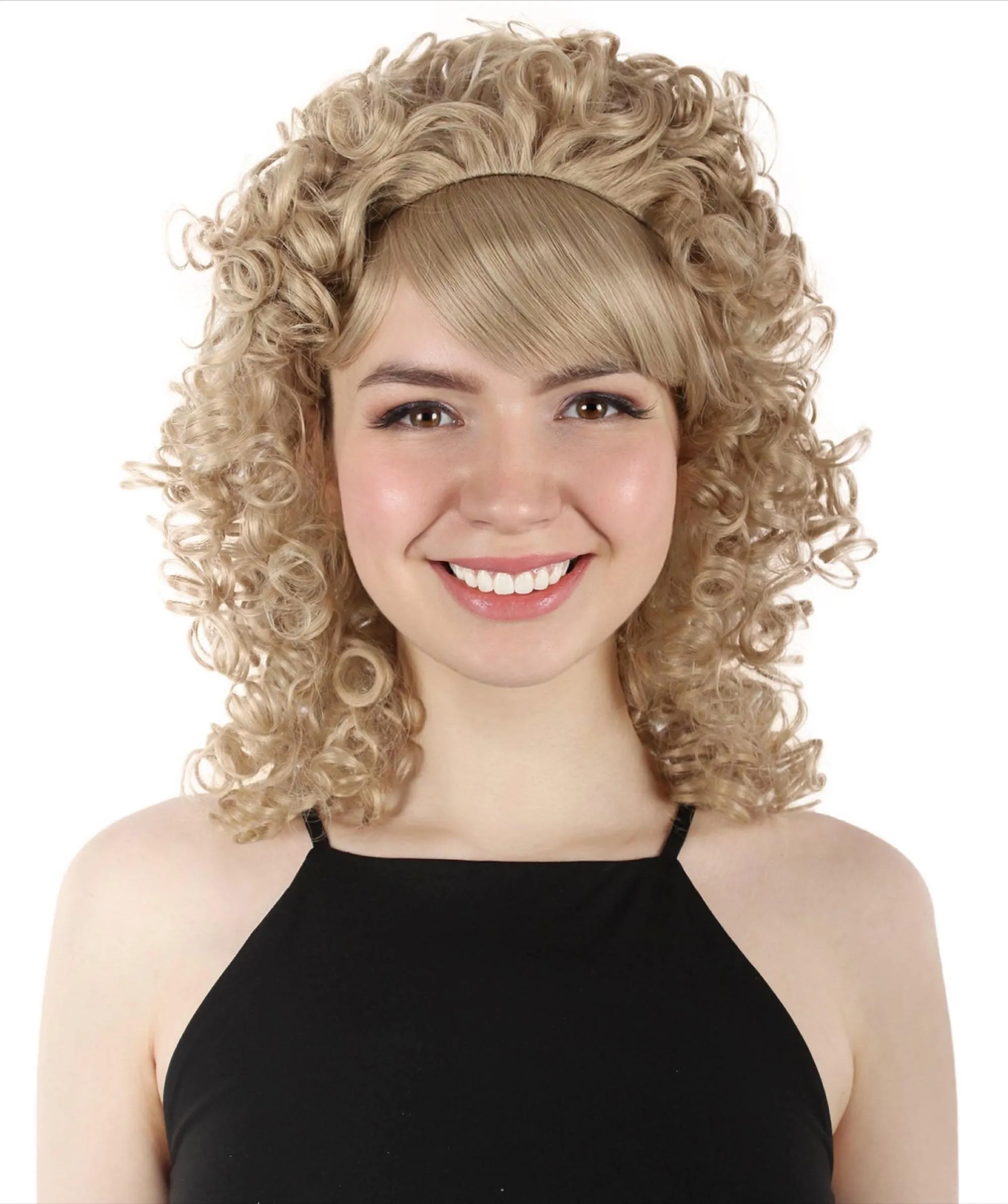 HPO Women's 80's Babe Doll Wig , Multiple Color Options