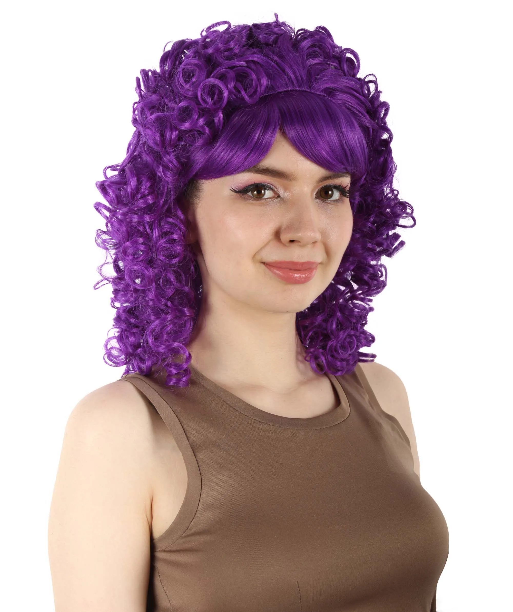 HPO Women's 80's Babe Doll Wig , Multiple Color Options