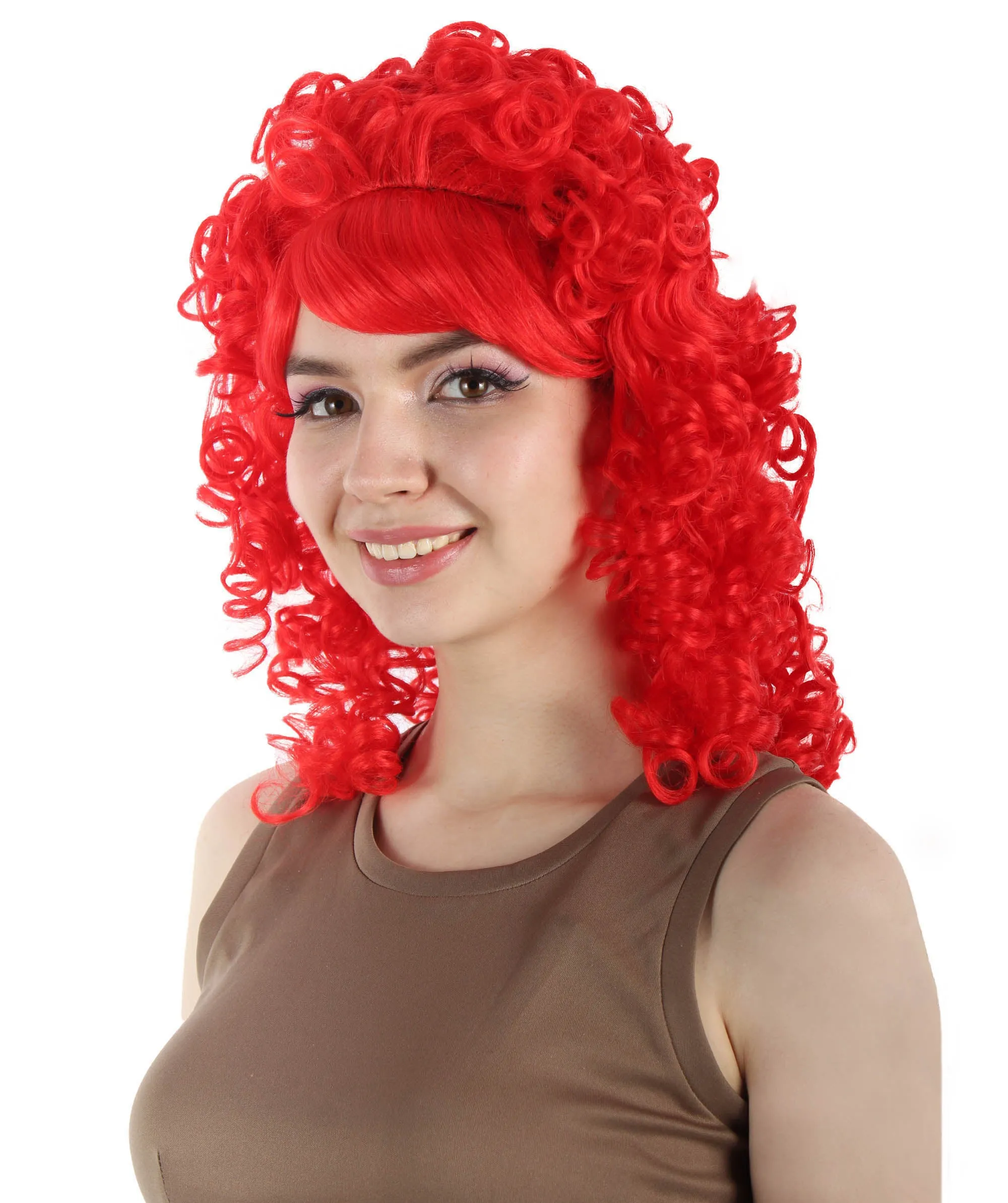 HPO Women's 80's Babe Doll Wig , Multiple Color Options