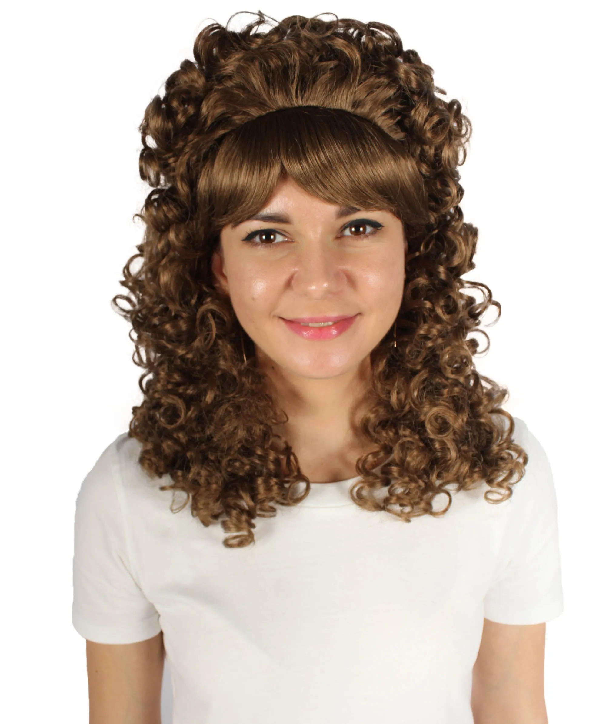 HPO Women's 80's Babe Doll Wig , Multiple Color Options