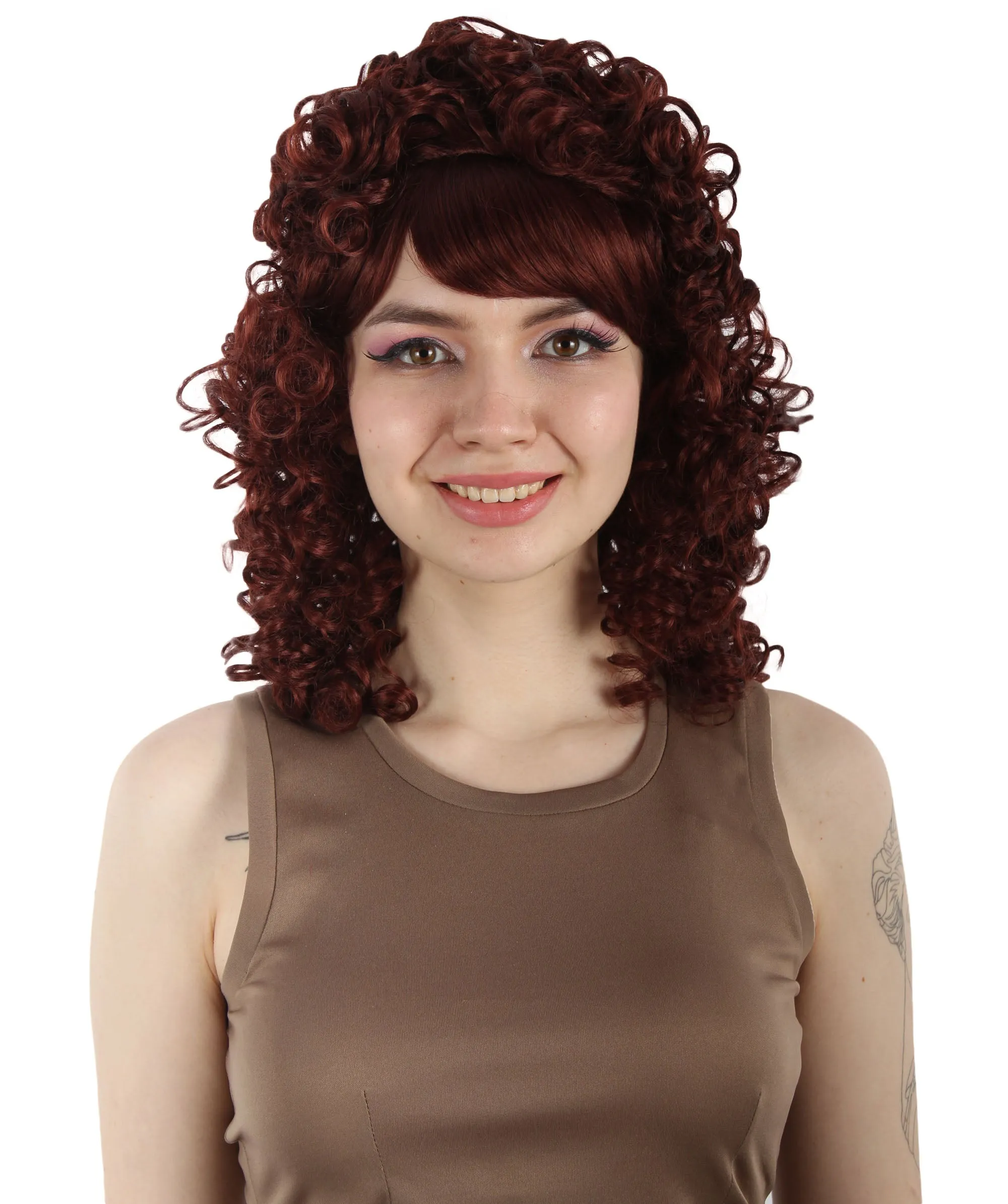 HPO Women's 80's Babe Doll Wig , Multiple Color Options