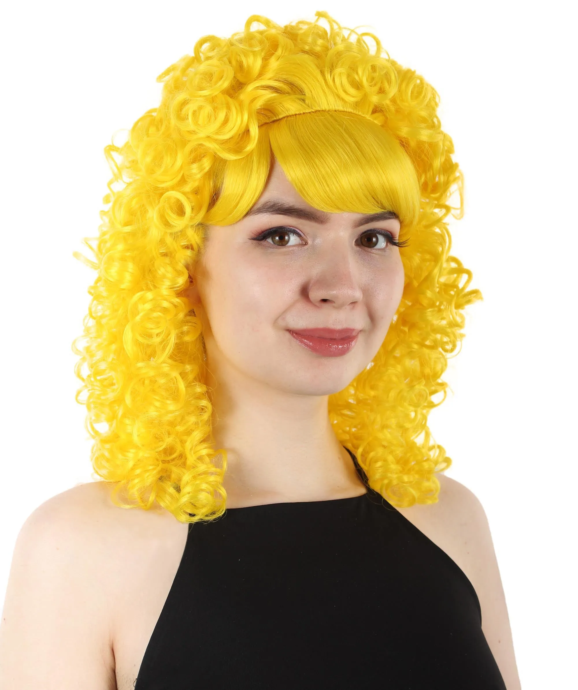 HPO Women's 80's Babe Doll Wig , Multiple Color Options