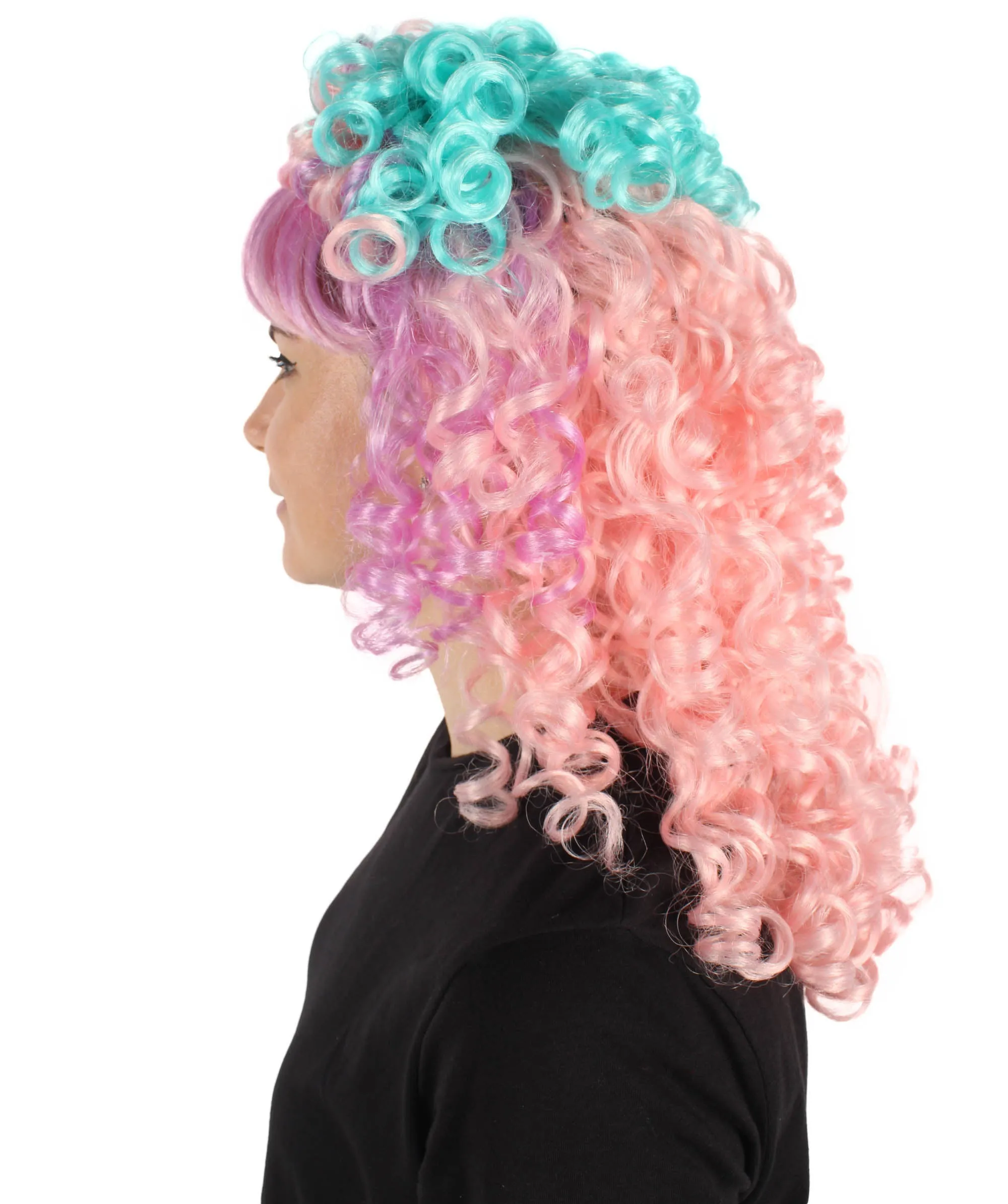 HPO Women's 80's Babe Doll Wig , Multiple Color Options