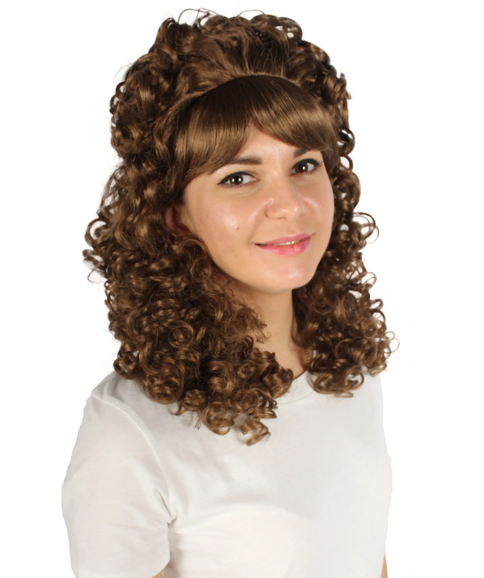 HPO Women's 80's Babe Doll Wig , Multiple Color Options