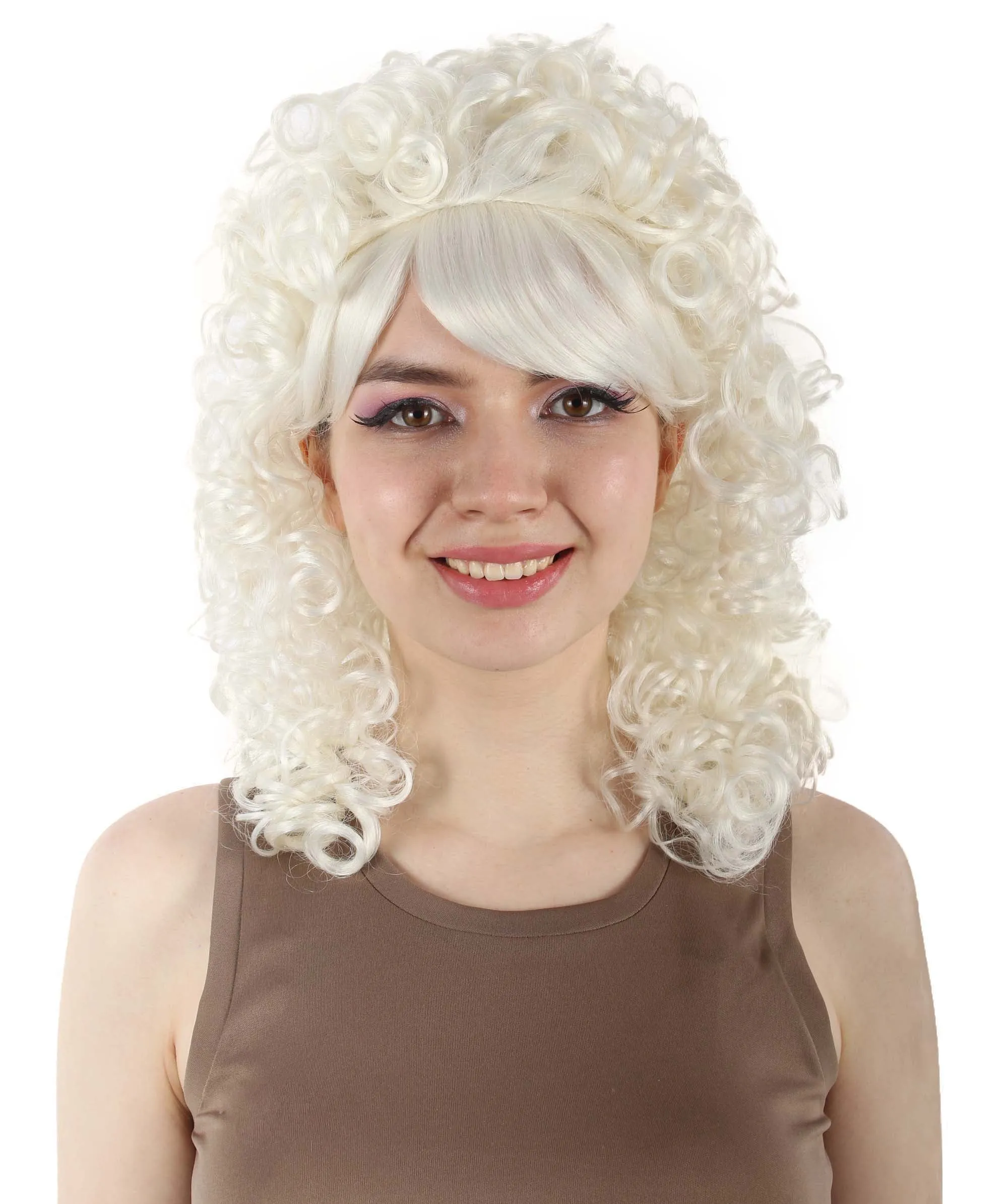 HPO Women's 80's Babe Doll Wig , Multiple Color Options