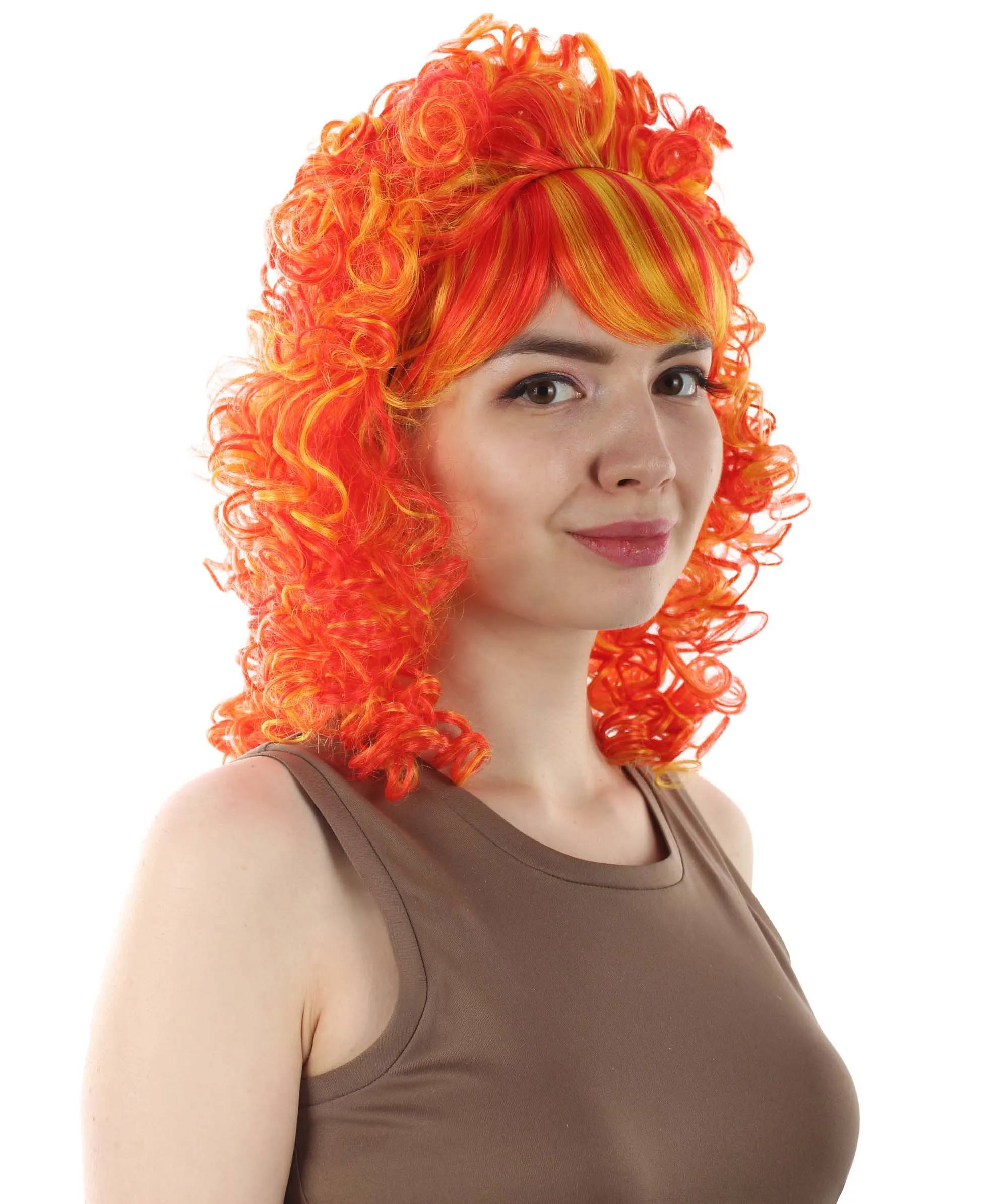 HPO Women's 80's Babe Doll Wig , Multiple Color Options