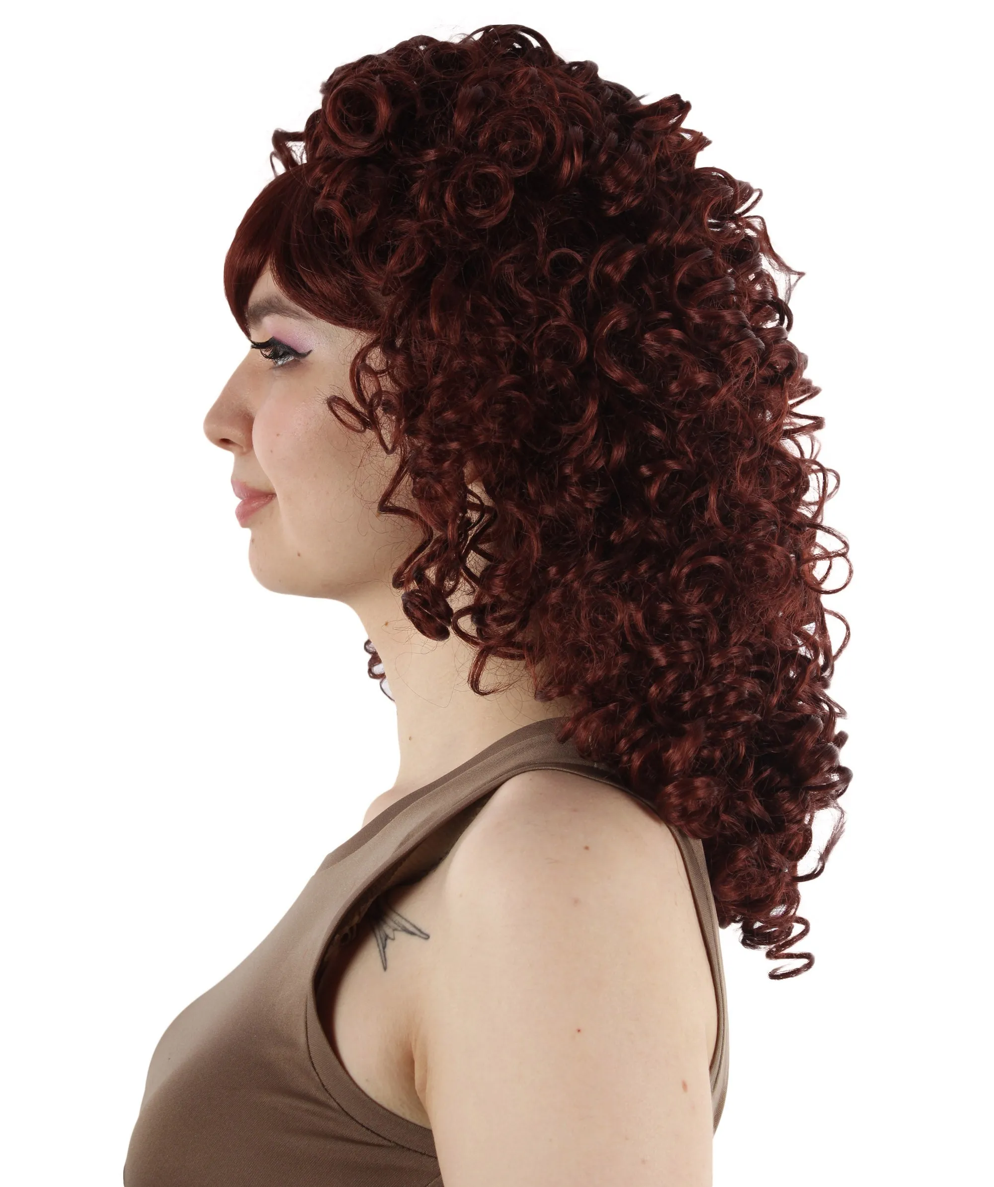 HPO Women's 80's Babe Doll Wig , Multiple Color Options