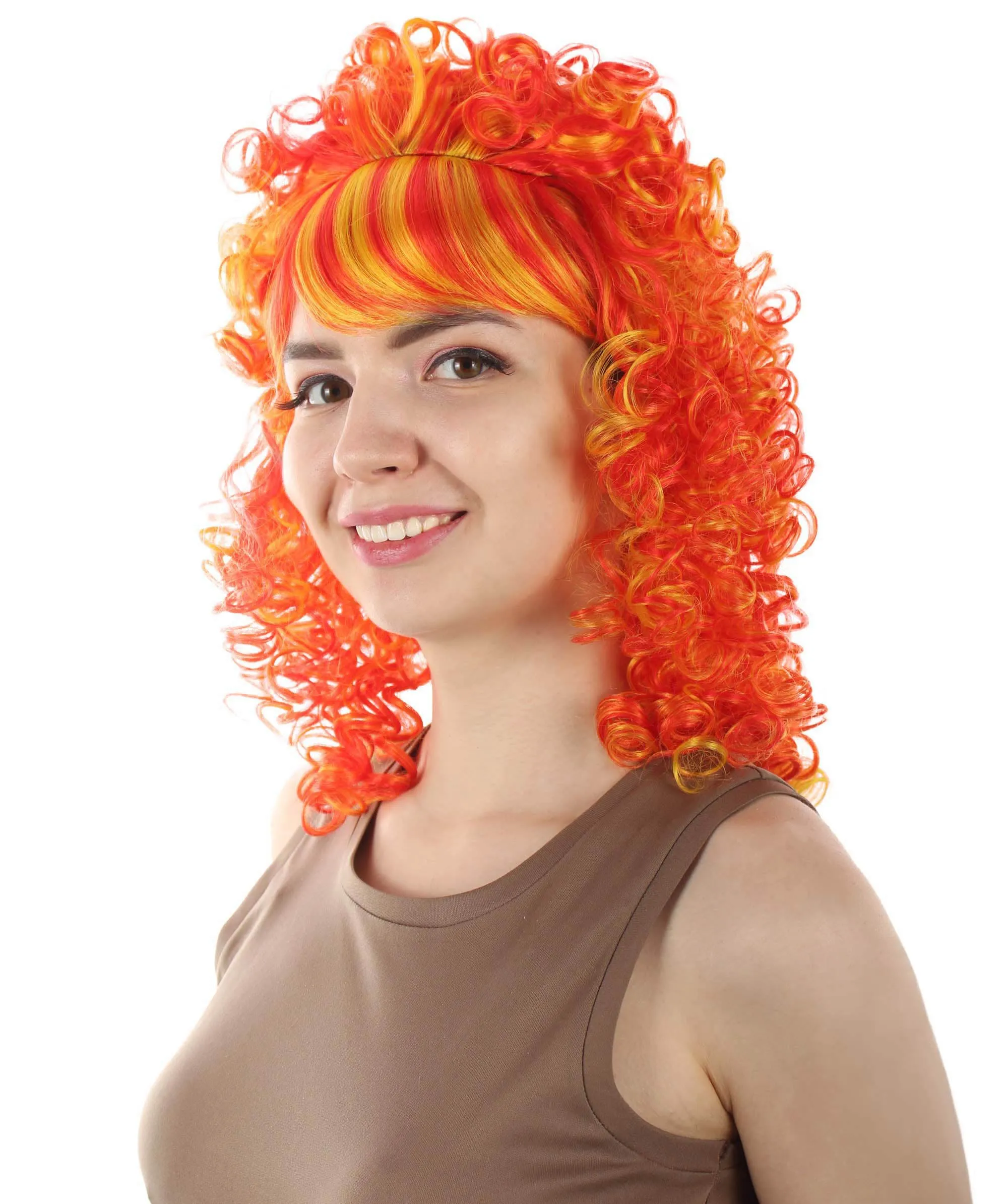 HPO Women's 80's Babe Doll Wig , Multiple Color Options
