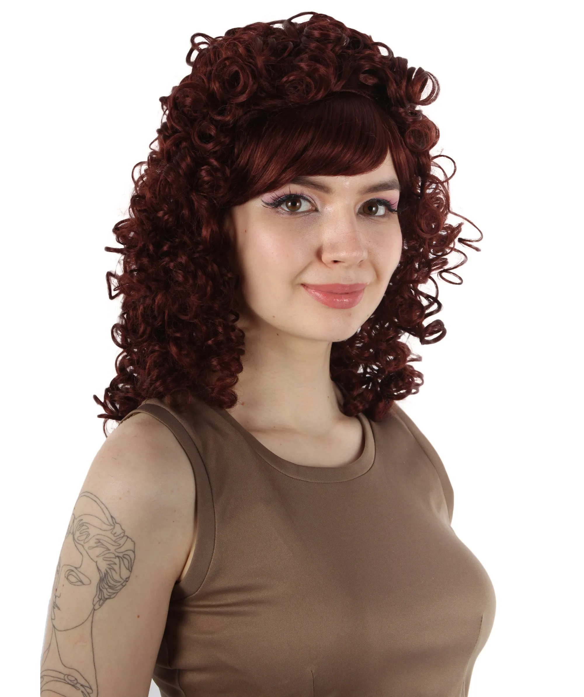 HPO Women's 80's Babe Doll Wig , Multiple Color Options