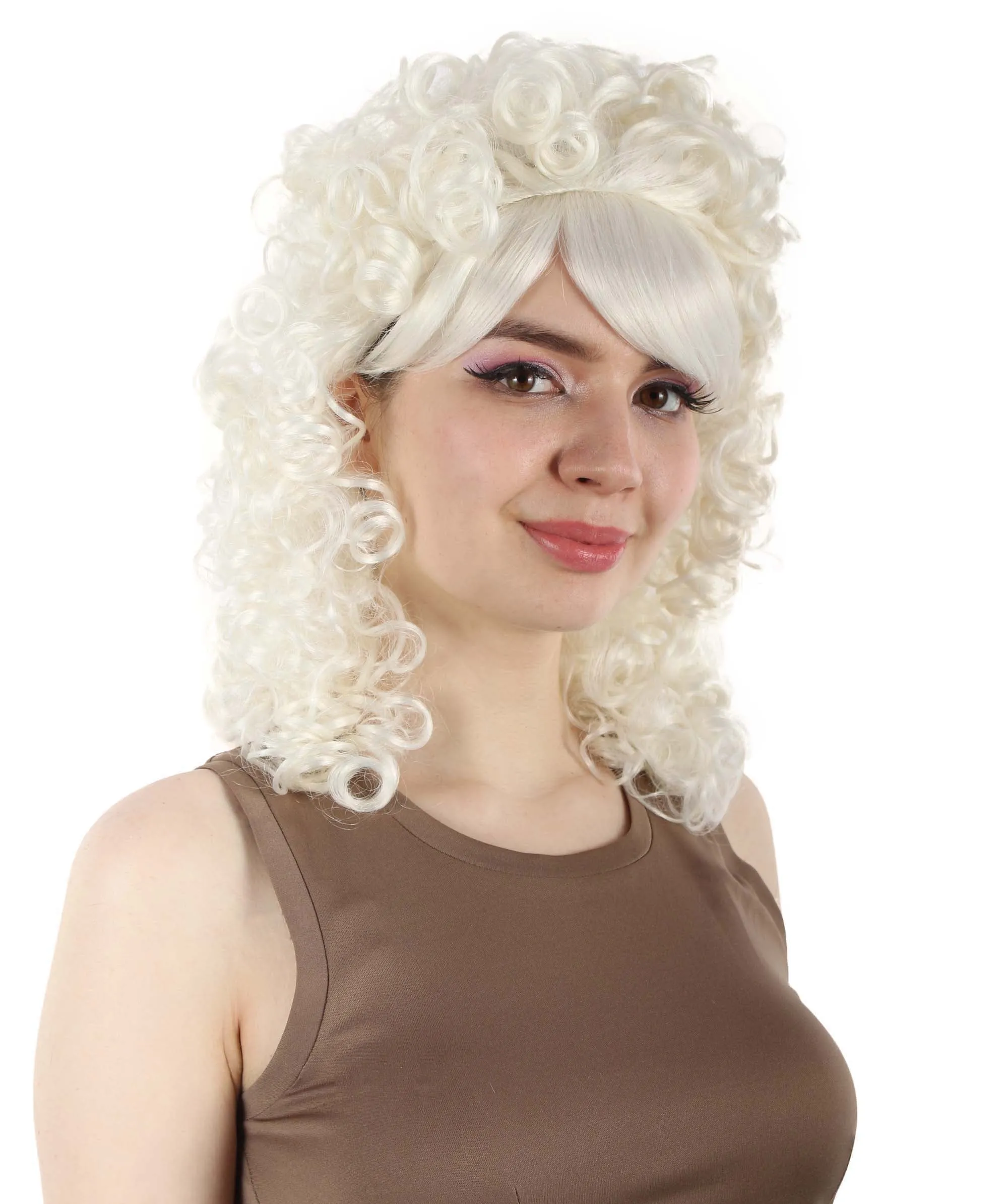 HPO Women's 80's Babe Doll Wig , Multiple Color Options