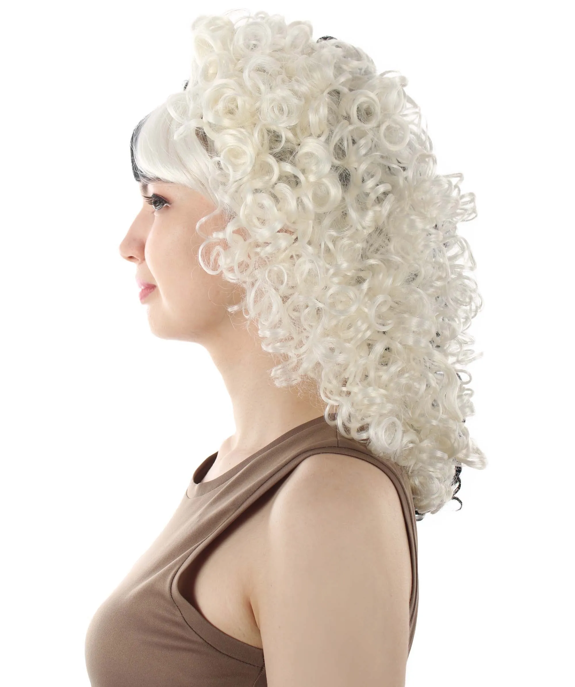 HPO Women's 80's Babe Doll Wig , Multiple Color Options
