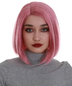 Introverted Bob | Women's Rose Multiple Color Straight Shoulder Length Trendy Introverted Bob Wig