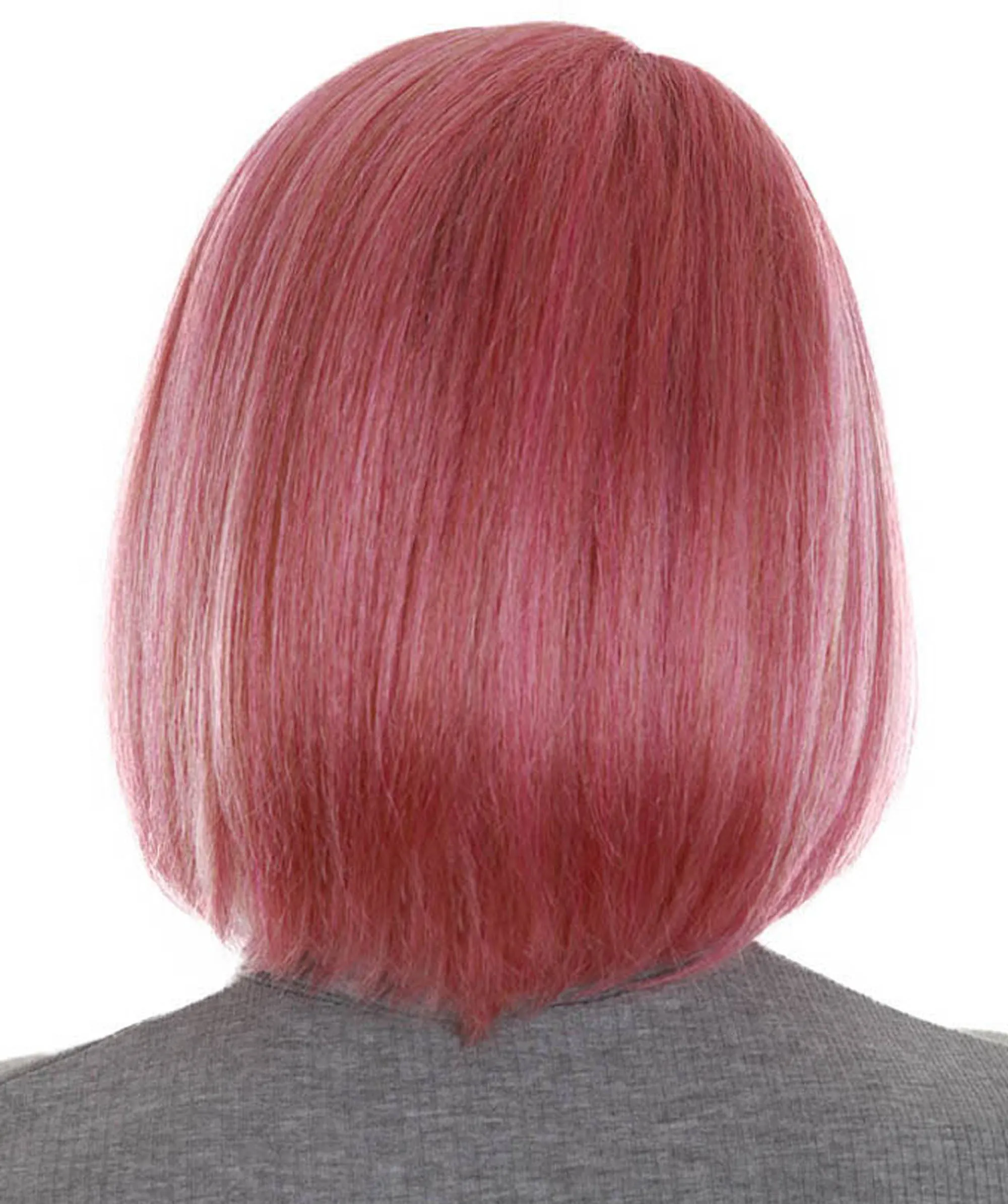 Introverted Bob | Women's Rose Multiple Color Straight Shoulder Length Trendy Introverted Bob Wig