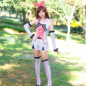 Kizuna AI Cosplay Costume  AI Channel With WIG