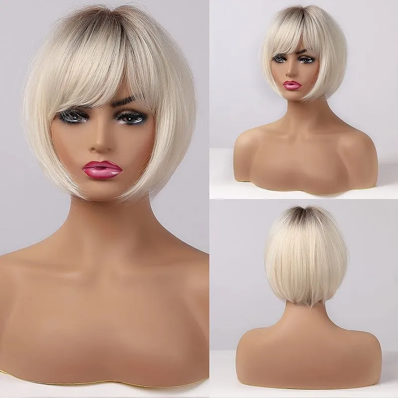 Lolita Cosplay Brown Bob Wig