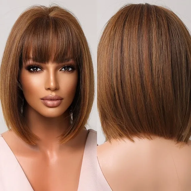 Lolita Cosplay Brown Bob Wig