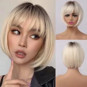 Lolita Cosplay Brown Bob Wig