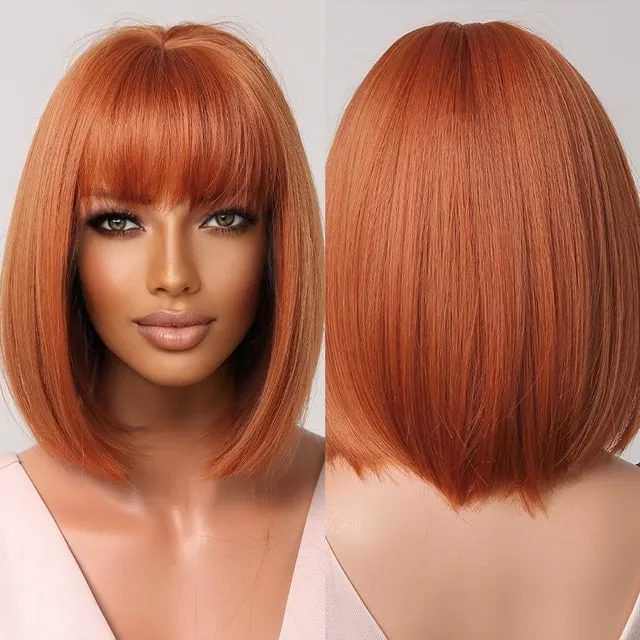 Lolita Cosplay Brown Bob Wig