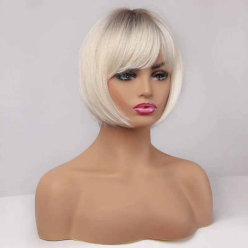 Lolita Cosplay Brown Bob Wig