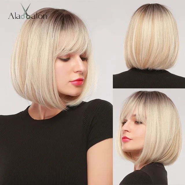 Lolita Cosplay Brown Bob Wig