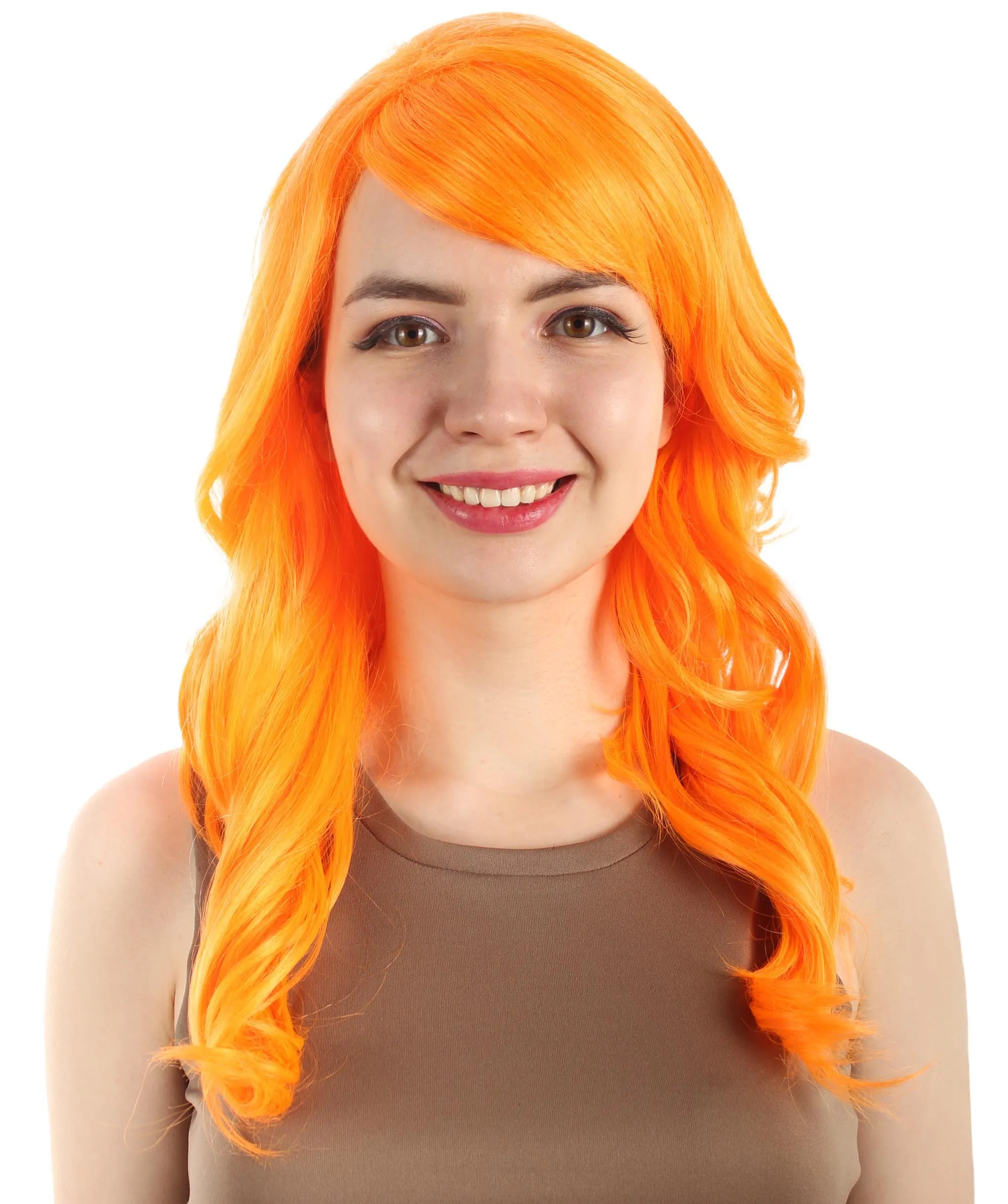 Long Length Wavy Cosplay Halloween Costume Party Hair Synthetic Fiber Mermaid Fairytale Wig, 18 Inches | HPO
