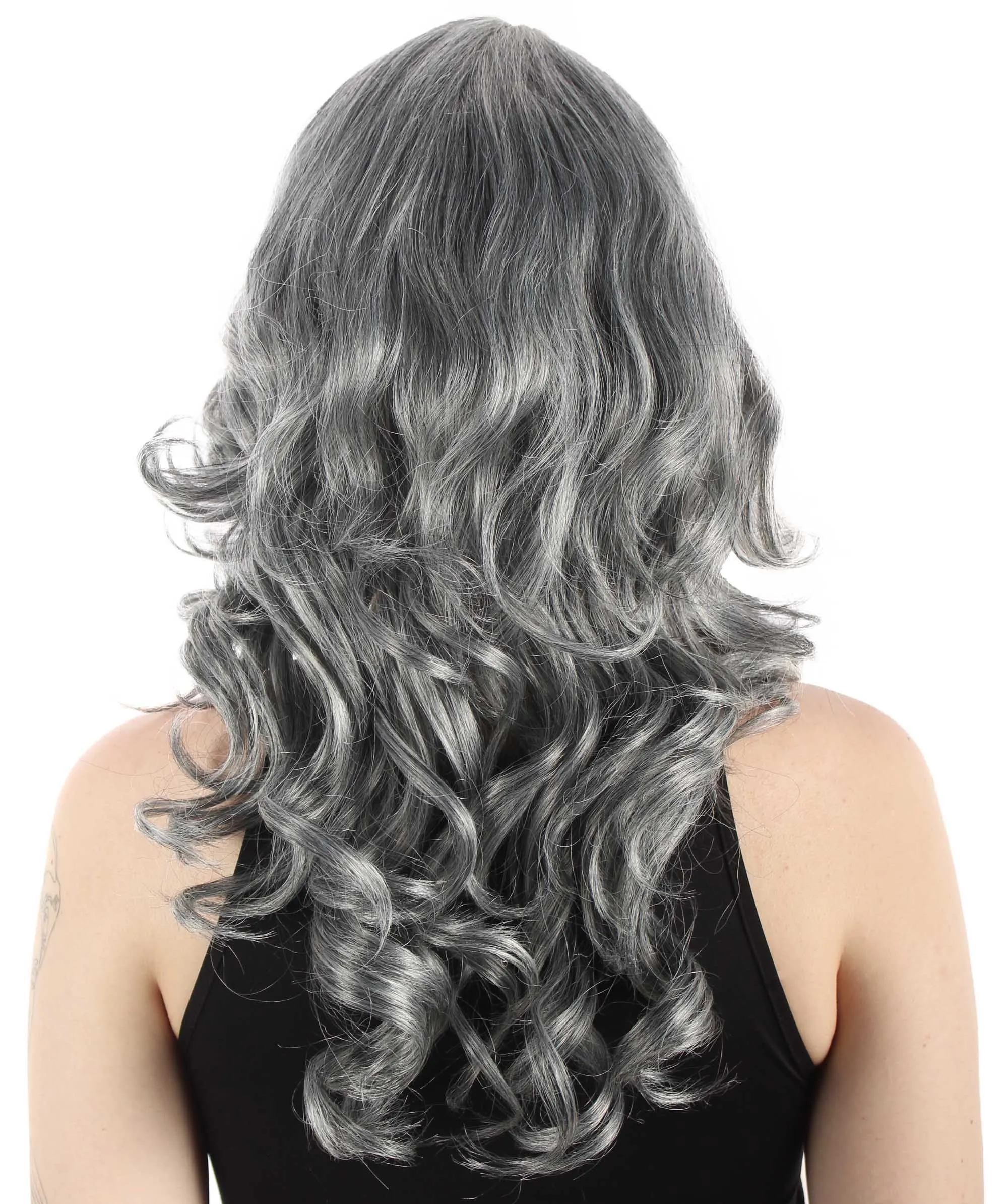 Long Length Wavy Cosplay Halloween Costume Party Hair Synthetic Fiber Mermaid Fairytale Wig, 18 Inches | HPO