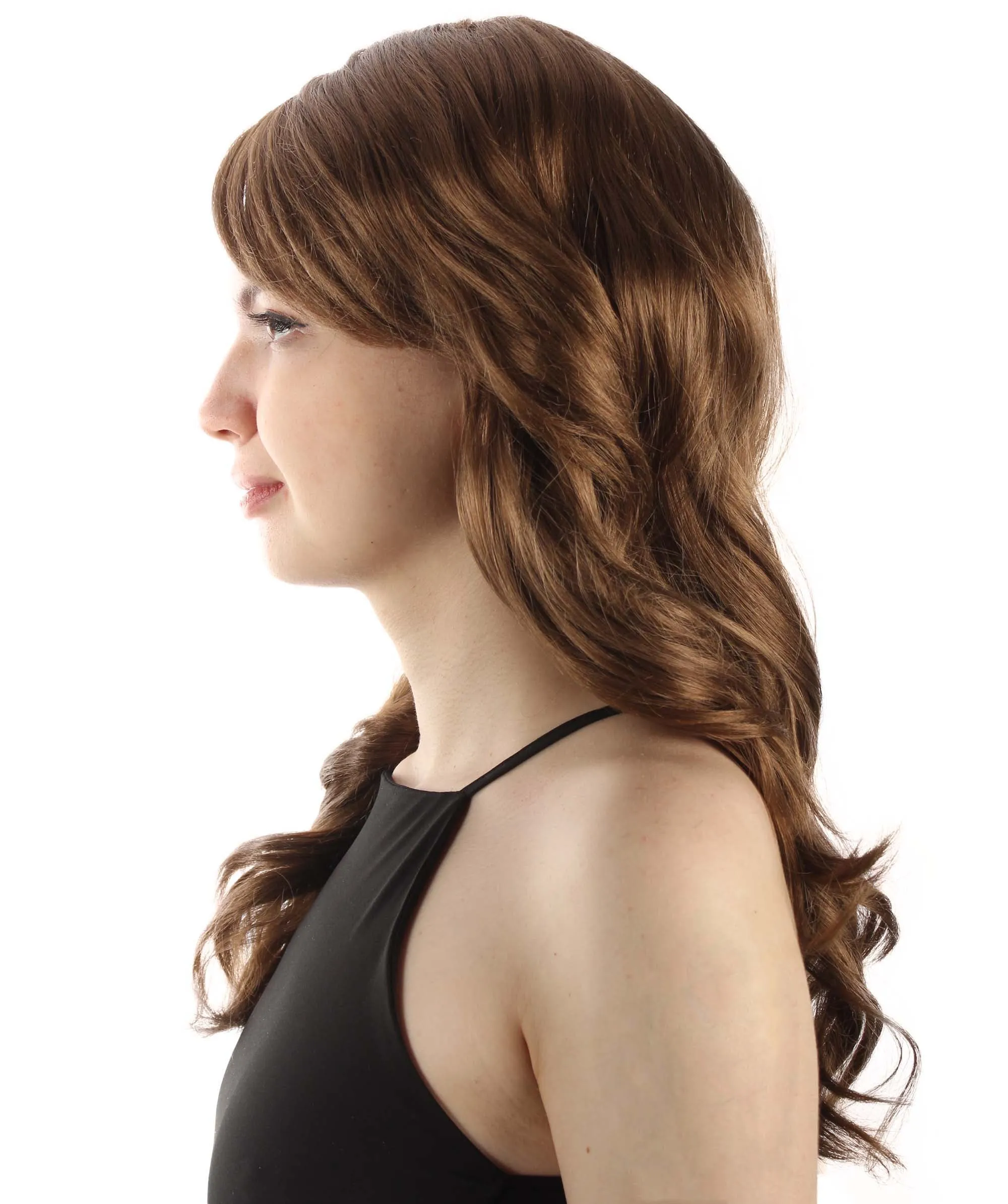 Long Length Wavy Cosplay Halloween Costume Party Hair Synthetic Fiber Mermaid Fairytale Wig, 18 Inches | HPO