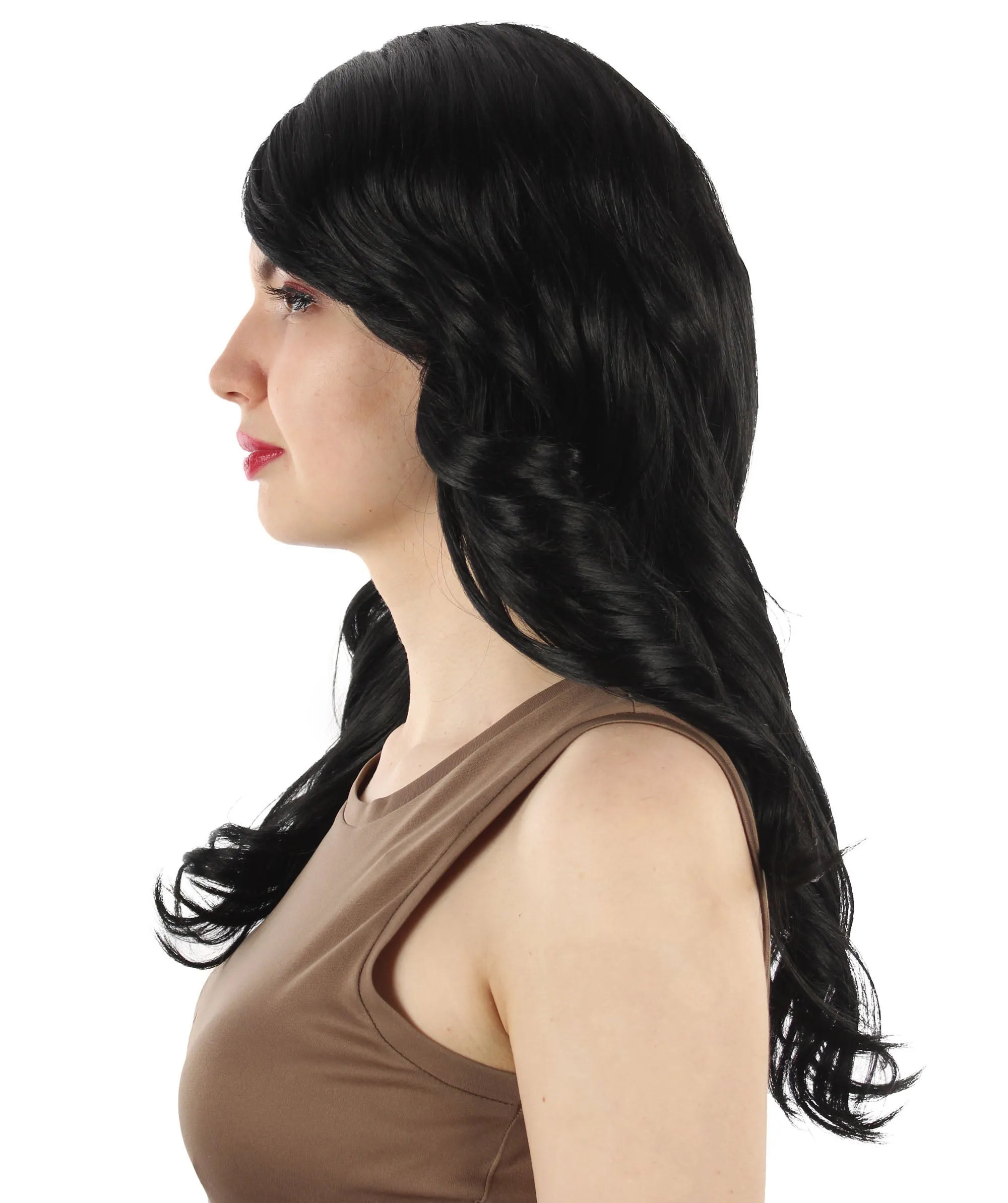 Long Length Wavy Cosplay Halloween Costume Party Hair Synthetic Fiber Mermaid Fairytale Wig, 18 Inches | HPO