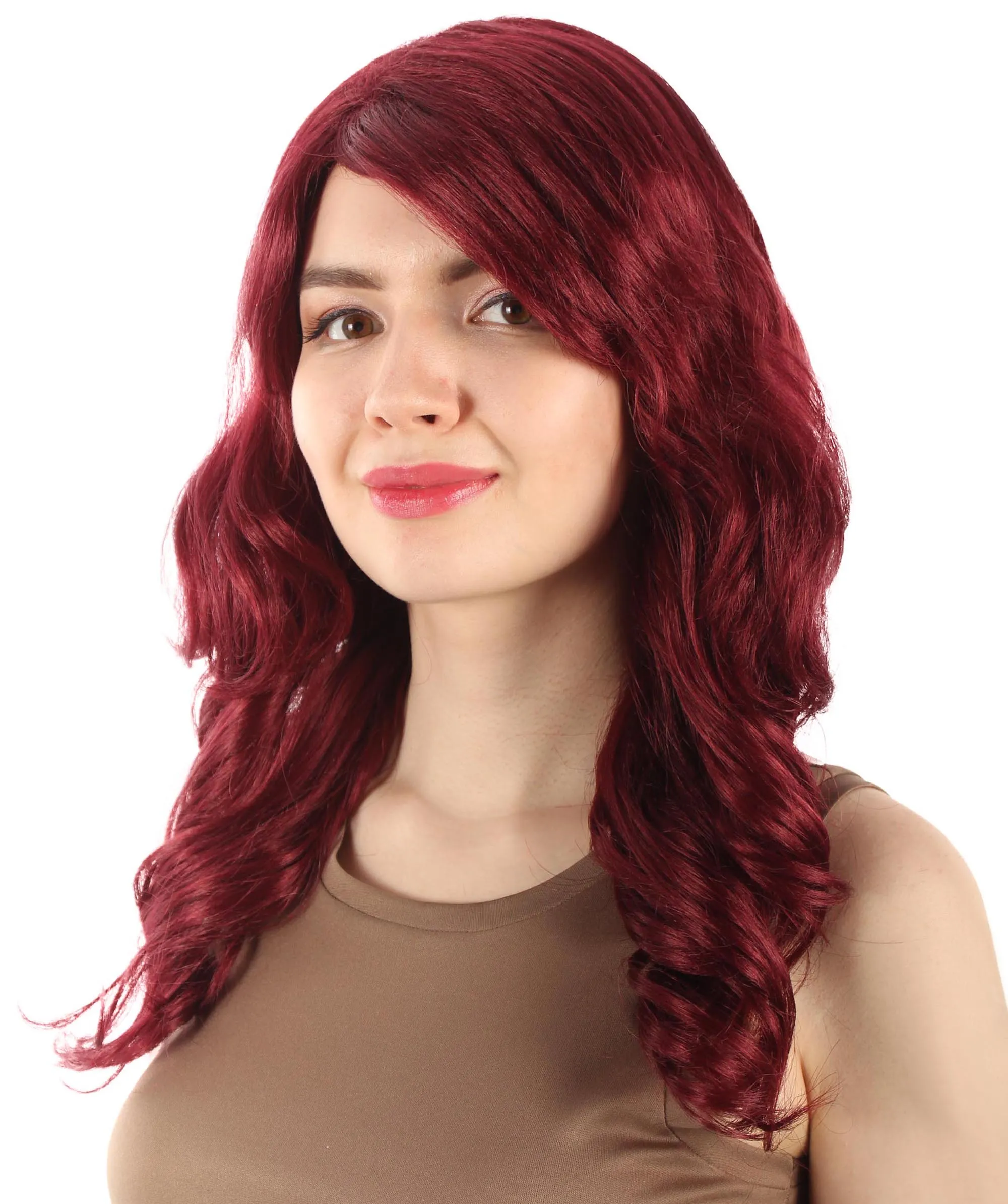 Long Length Wavy Cosplay Halloween Costume Party Hair Synthetic Fiber Mermaid Fairytale Wig, 18 Inches | HPO