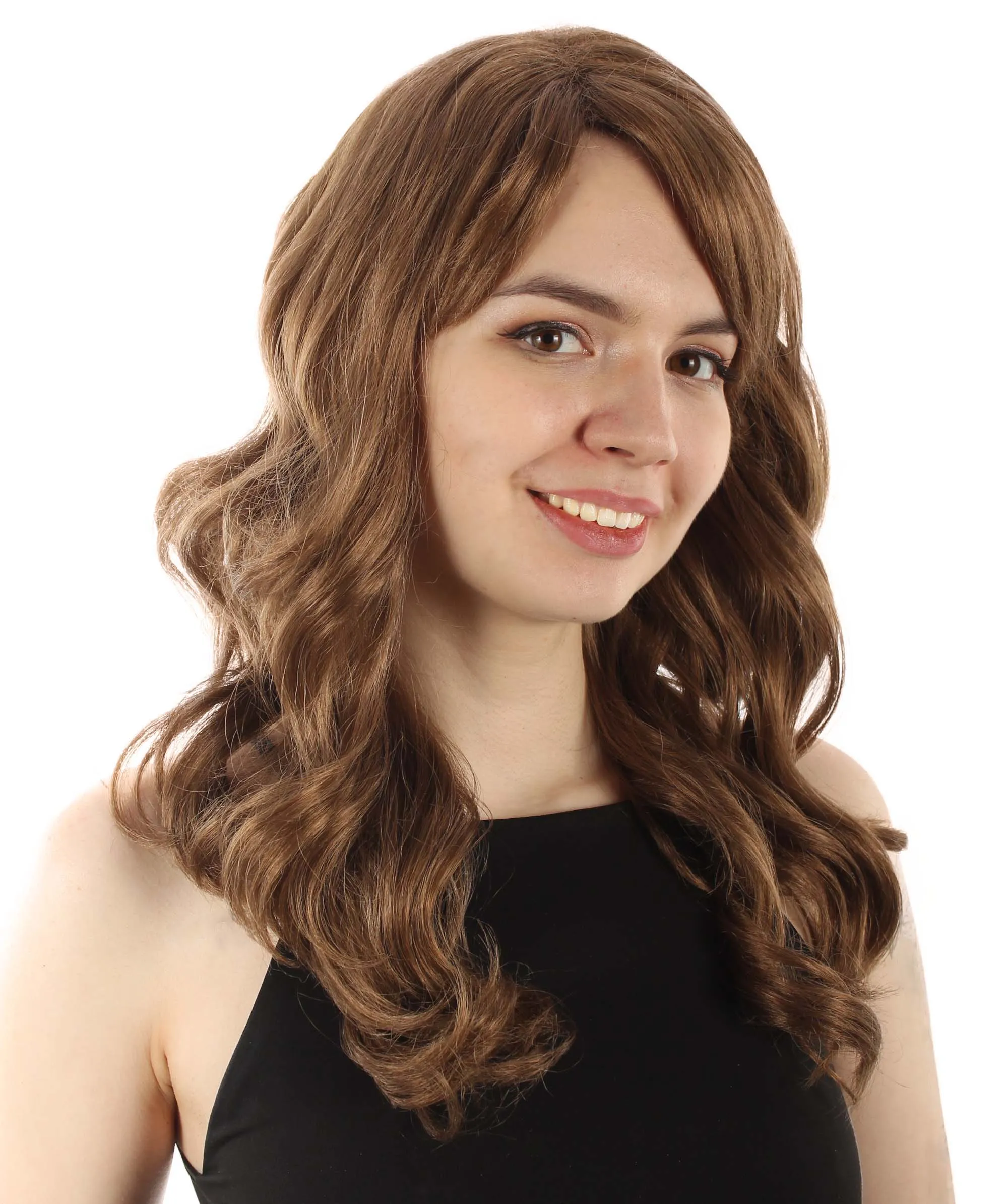 Long Length Wavy Cosplay Halloween Costume Party Hair Synthetic Fiber Mermaid Fairytale Wig, 18 Inches | HPO