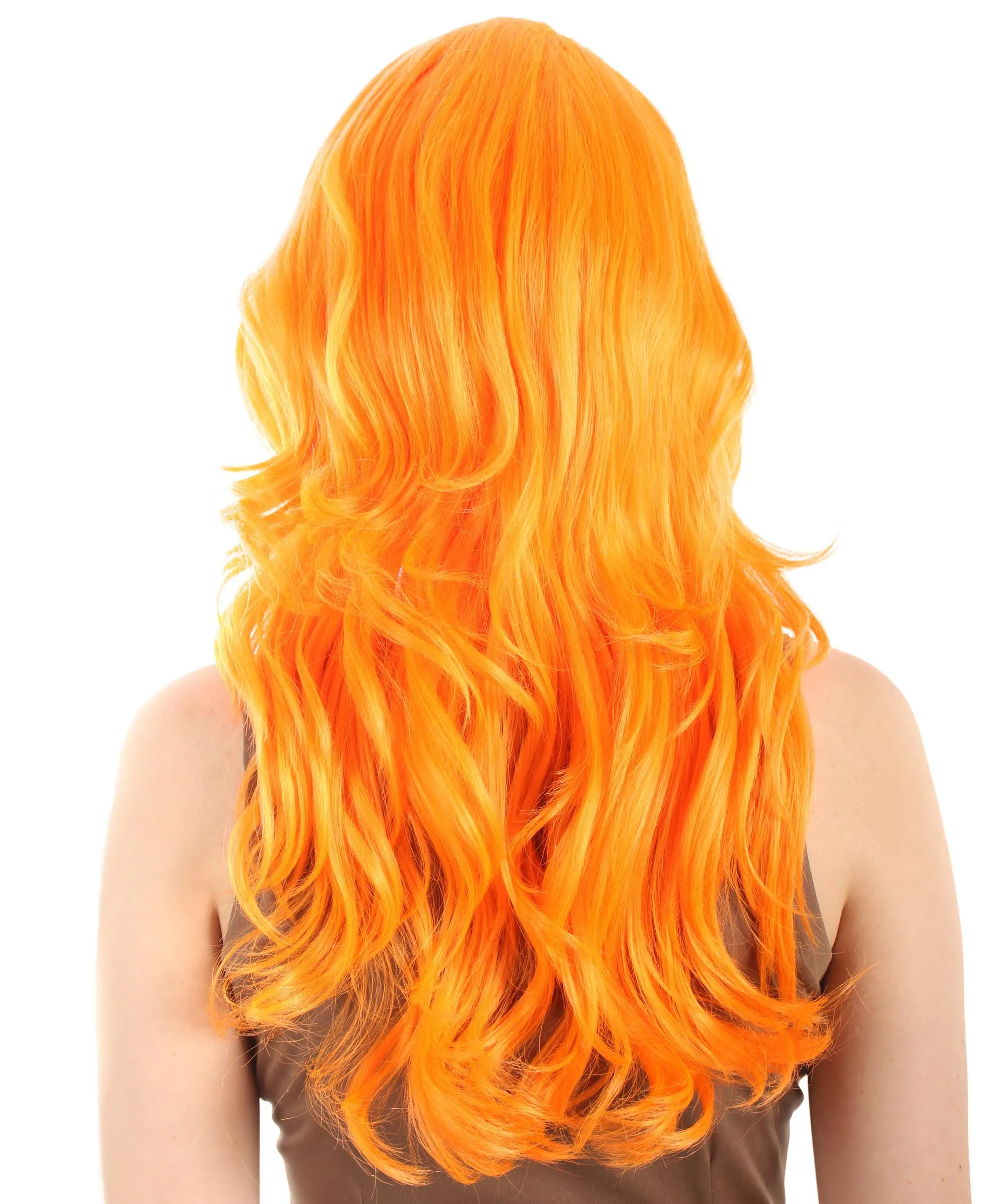 Long Length Wavy Cosplay Halloween Costume Party Hair Synthetic Fiber Mermaid Fairytale Wig, 18 Inches | HPO