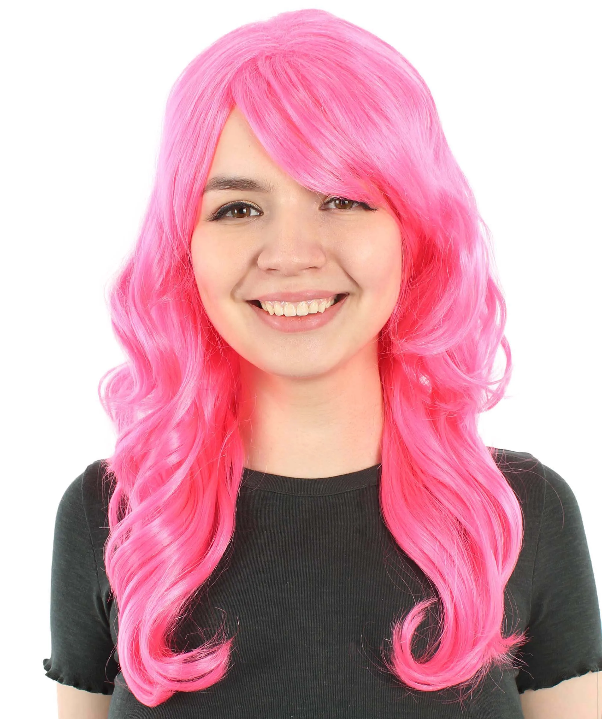 Long Length Wavy Cosplay Halloween Costume Party Hair Synthetic Fiber Mermaid Fairytale Wig, 18 Inches | HPO