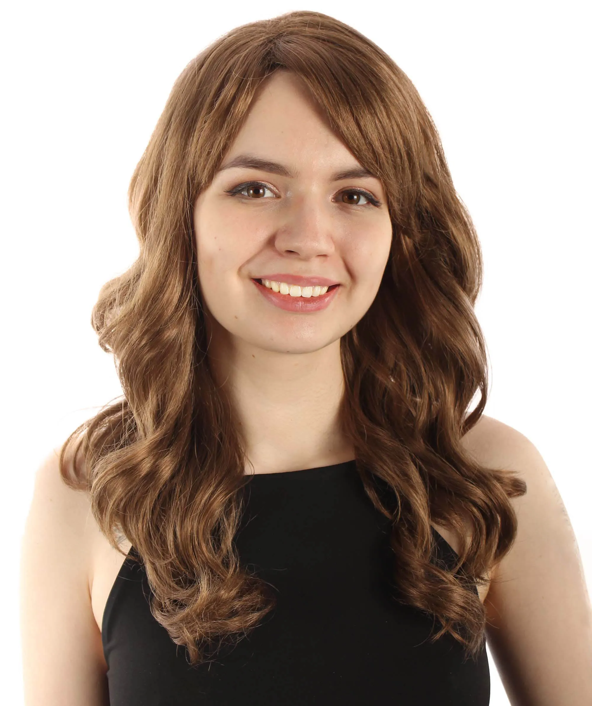 Long Length Wavy Cosplay Halloween Costume Party Hair Synthetic Fiber Mermaid Fairytale Wig, 18 Inches | HPO