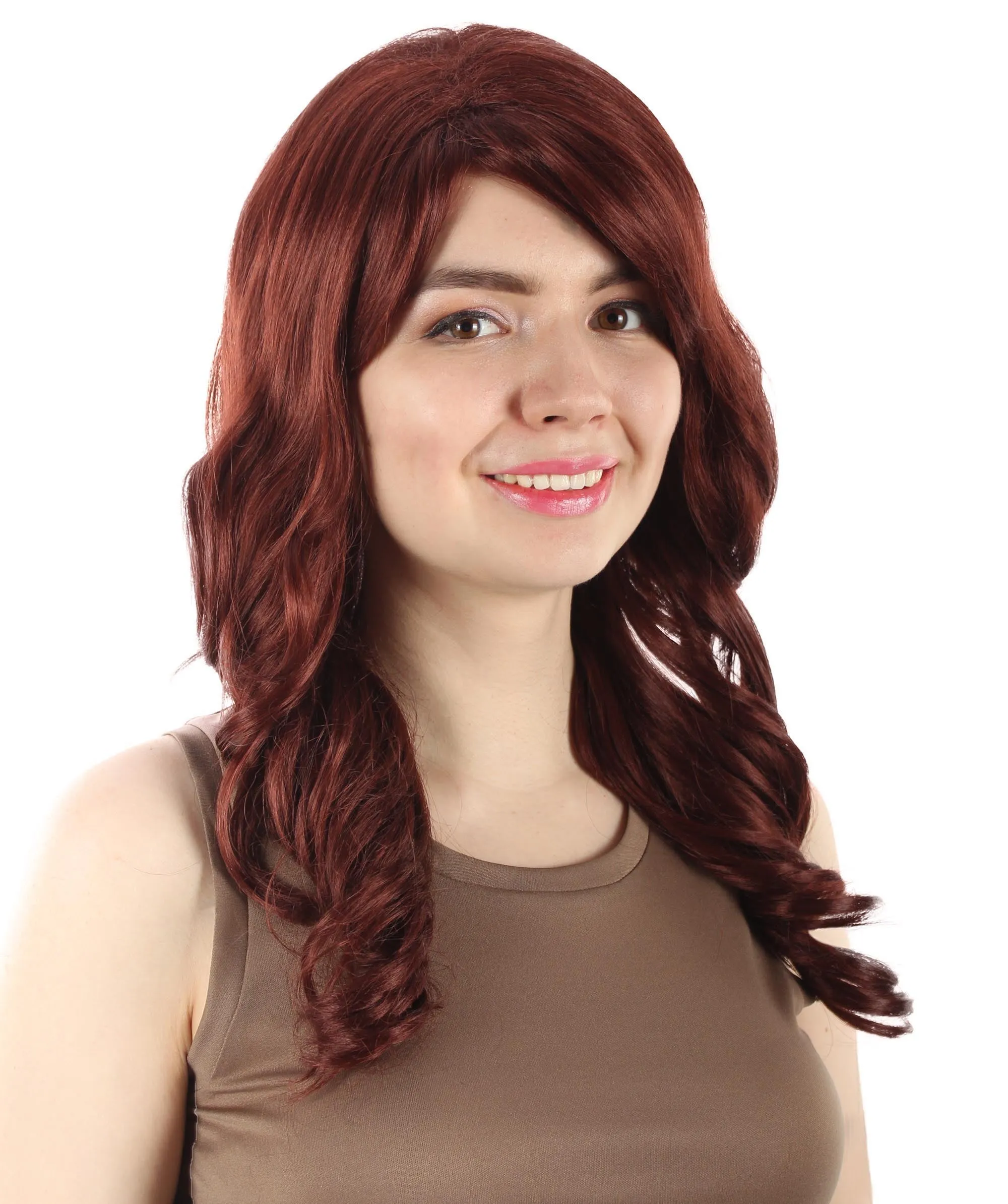Long Length Wavy Cosplay Halloween Costume Party Hair Synthetic Fiber Mermaid Fairytale Wig, 18 Inches | HPO