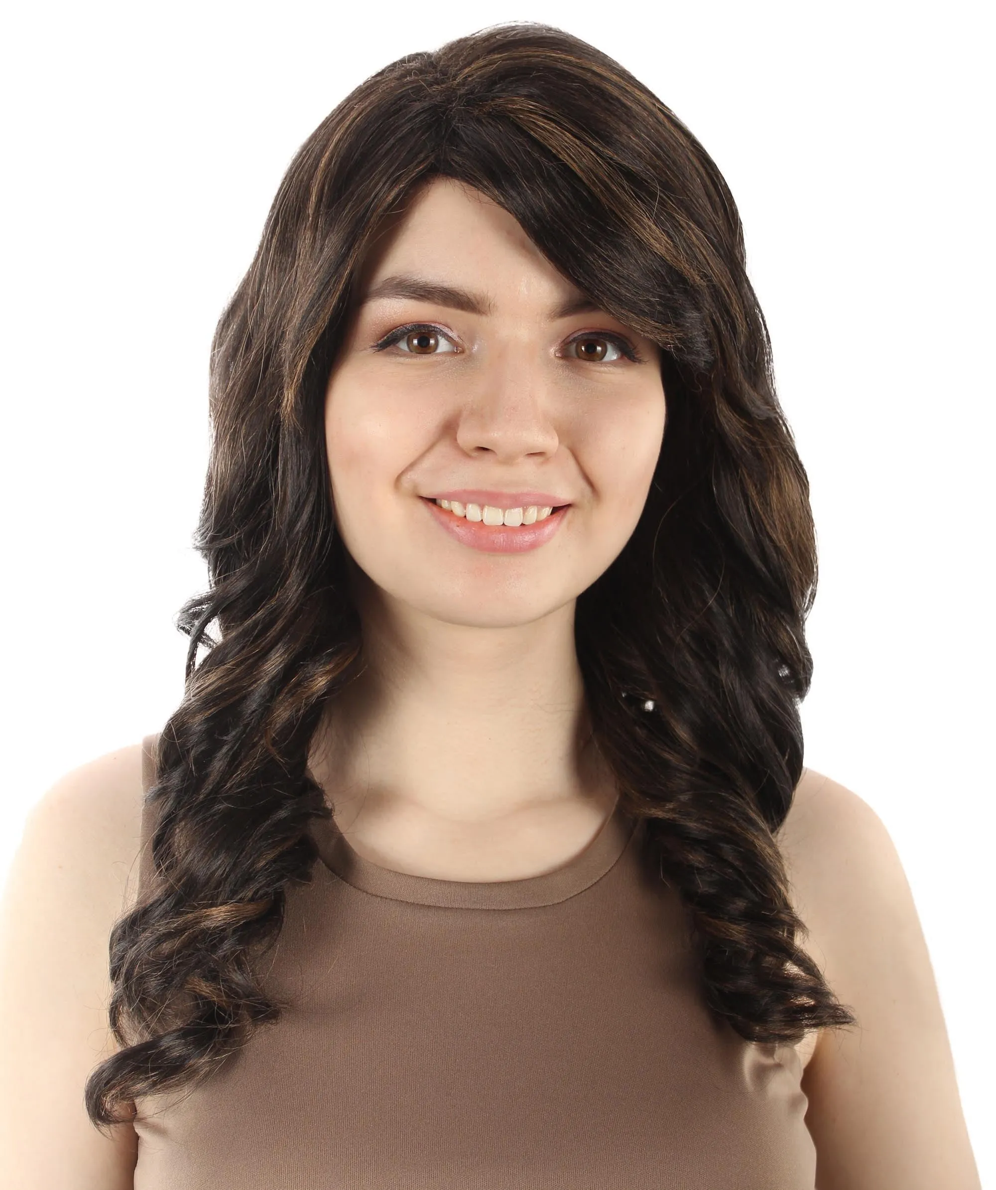 Long Length Wavy Cosplay Halloween Costume Party Hair Synthetic Fiber Mermaid Fairytale Wig, 18 Inches | HPO