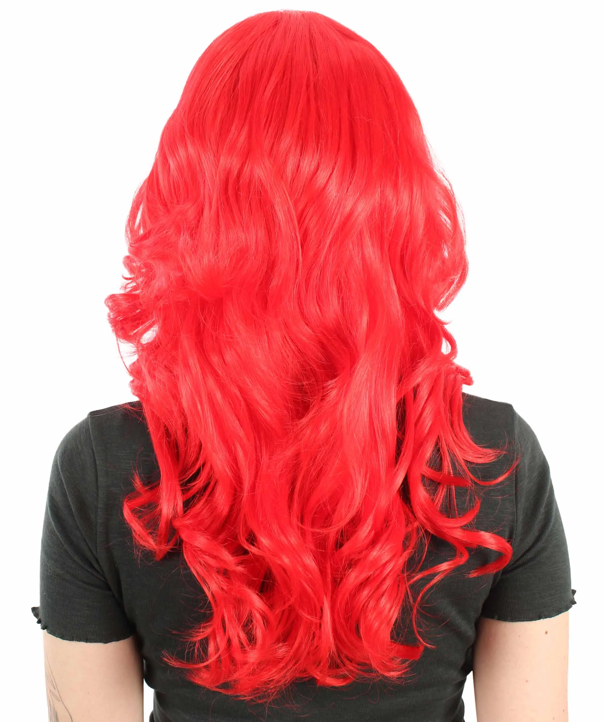 Long Length Wavy Cosplay Halloween Costume Party Hair Synthetic Fiber Mermaid Fairytale Wig, 18 Inches | HPO