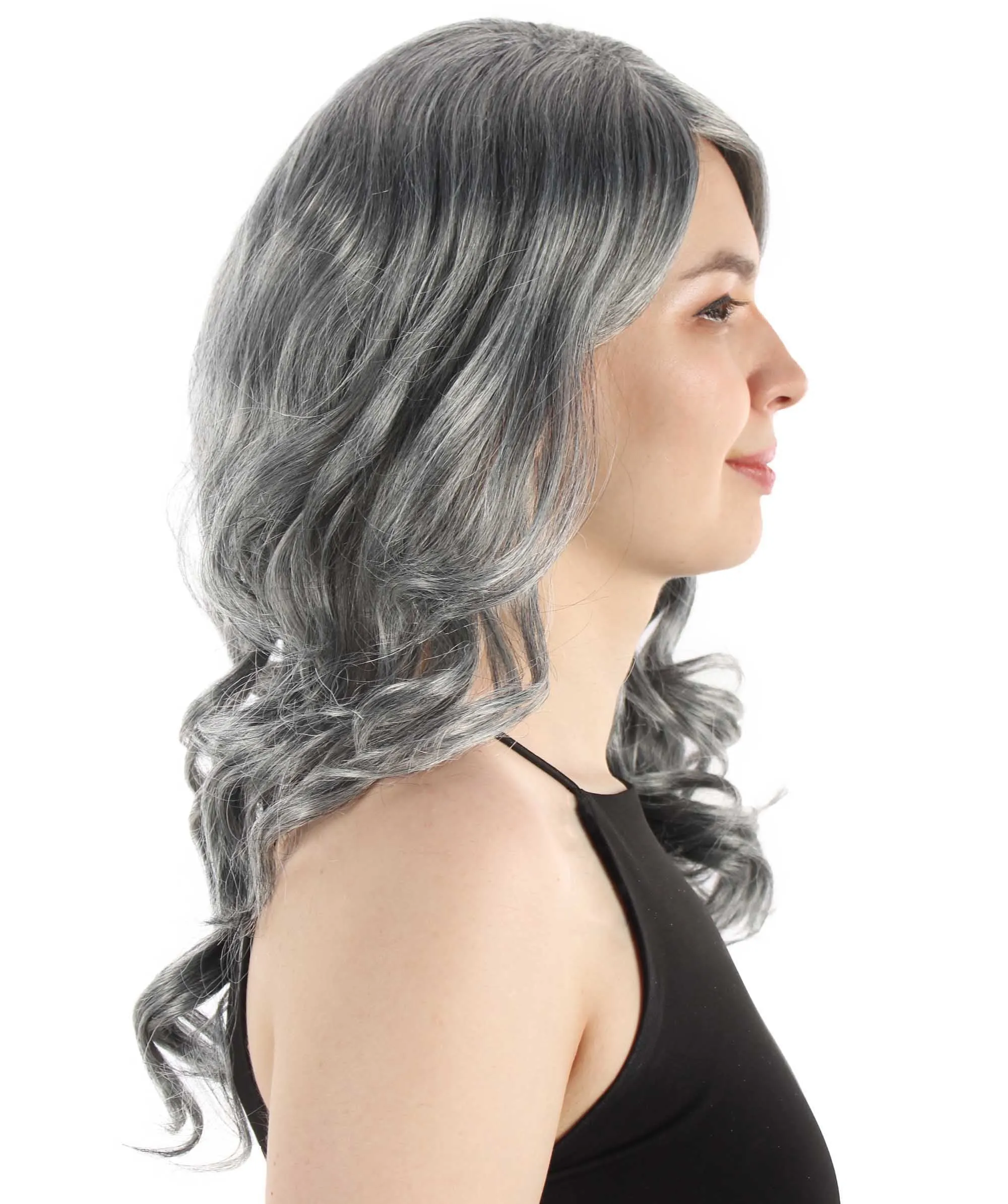Long Length Wavy Cosplay Halloween Costume Party Hair Synthetic Fiber Mermaid Fairytale Wig, 18 Inches | HPO