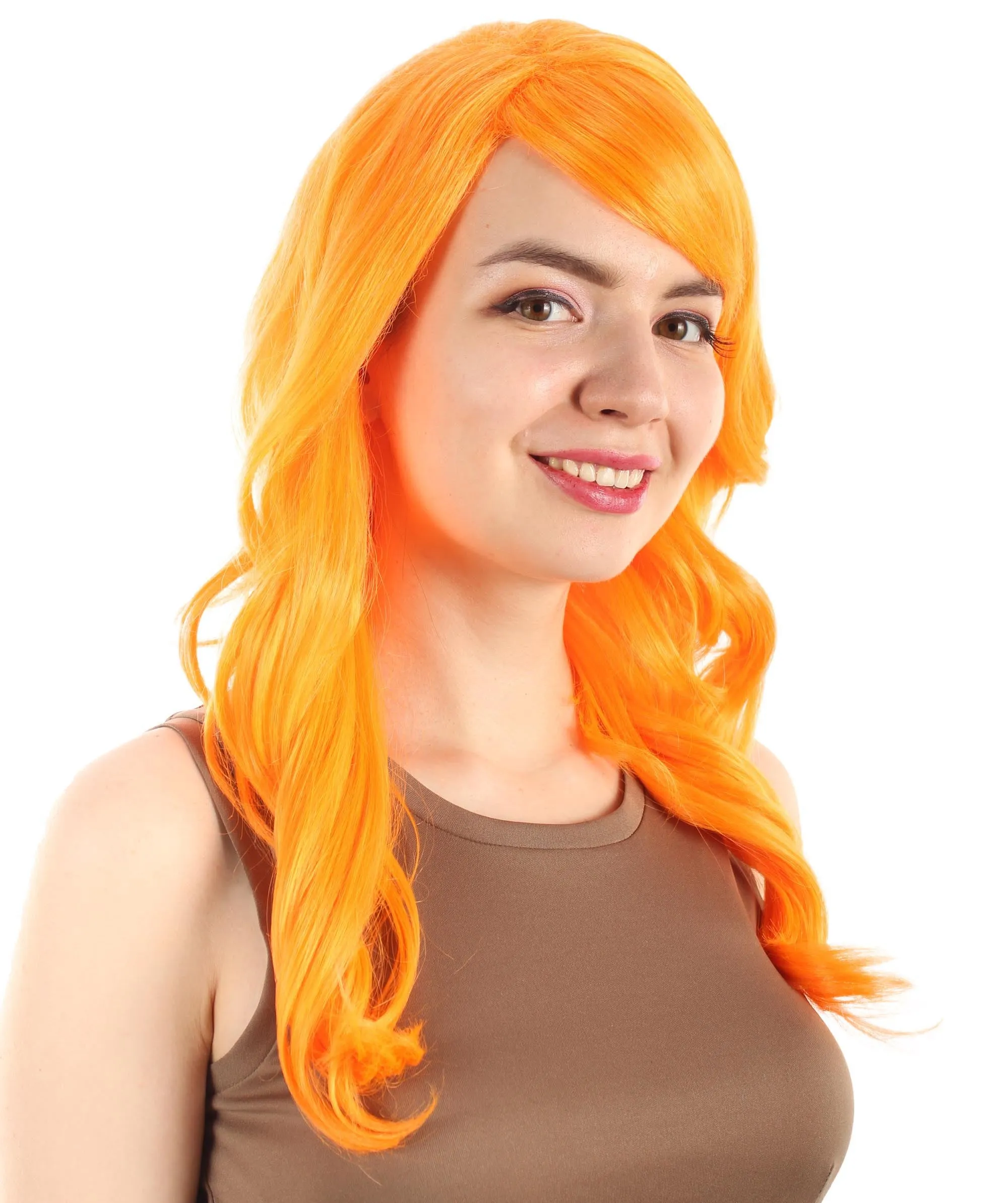 Long Length Wavy Cosplay Halloween Costume Party Hair Synthetic Fiber Mermaid Fairytale Wig, 18 Inches | HPO