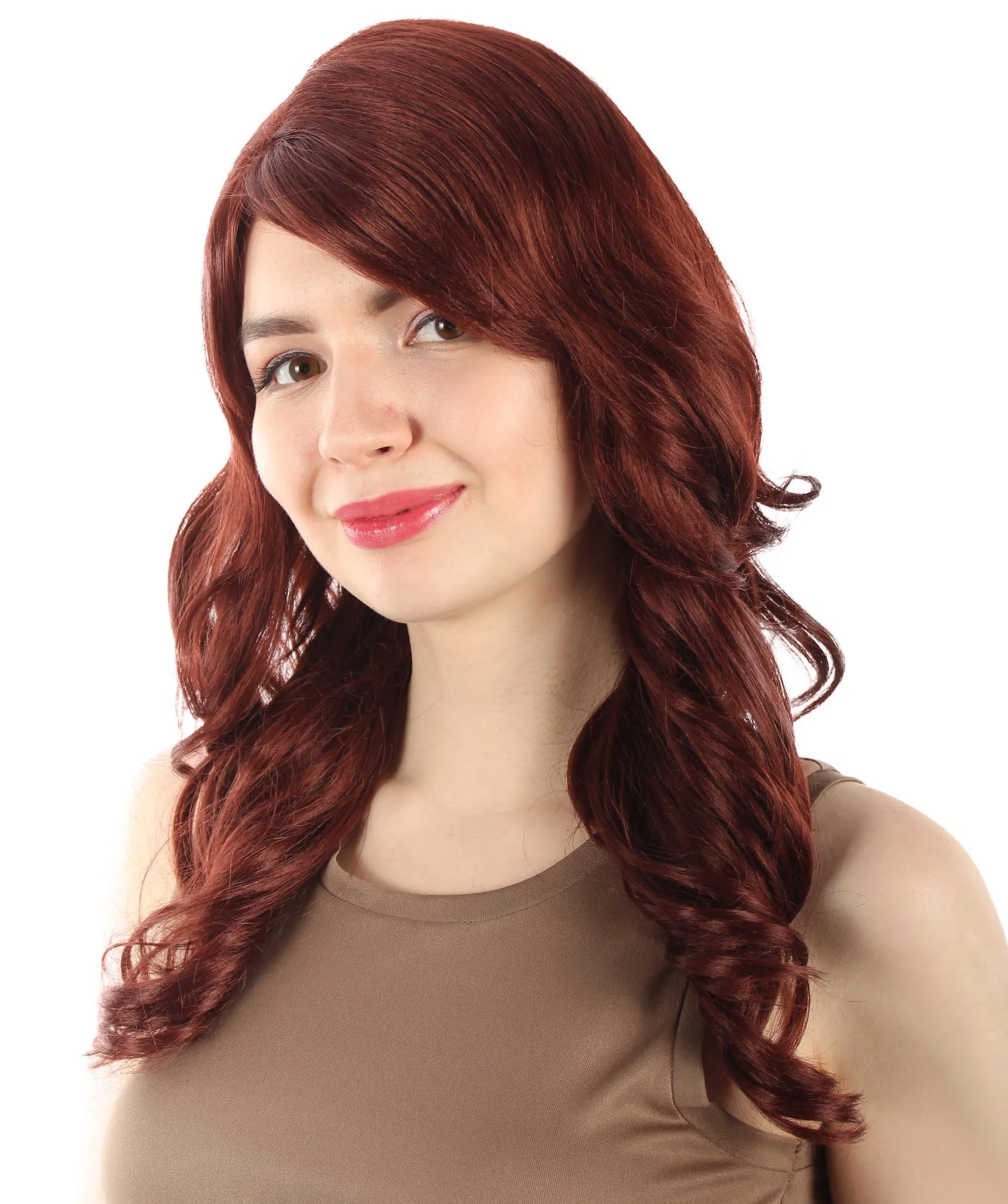 Long Length Wavy Cosplay Halloween Costume Party Hair Synthetic Fiber Mermaid Fairytale Wig, 18 Inches | HPO