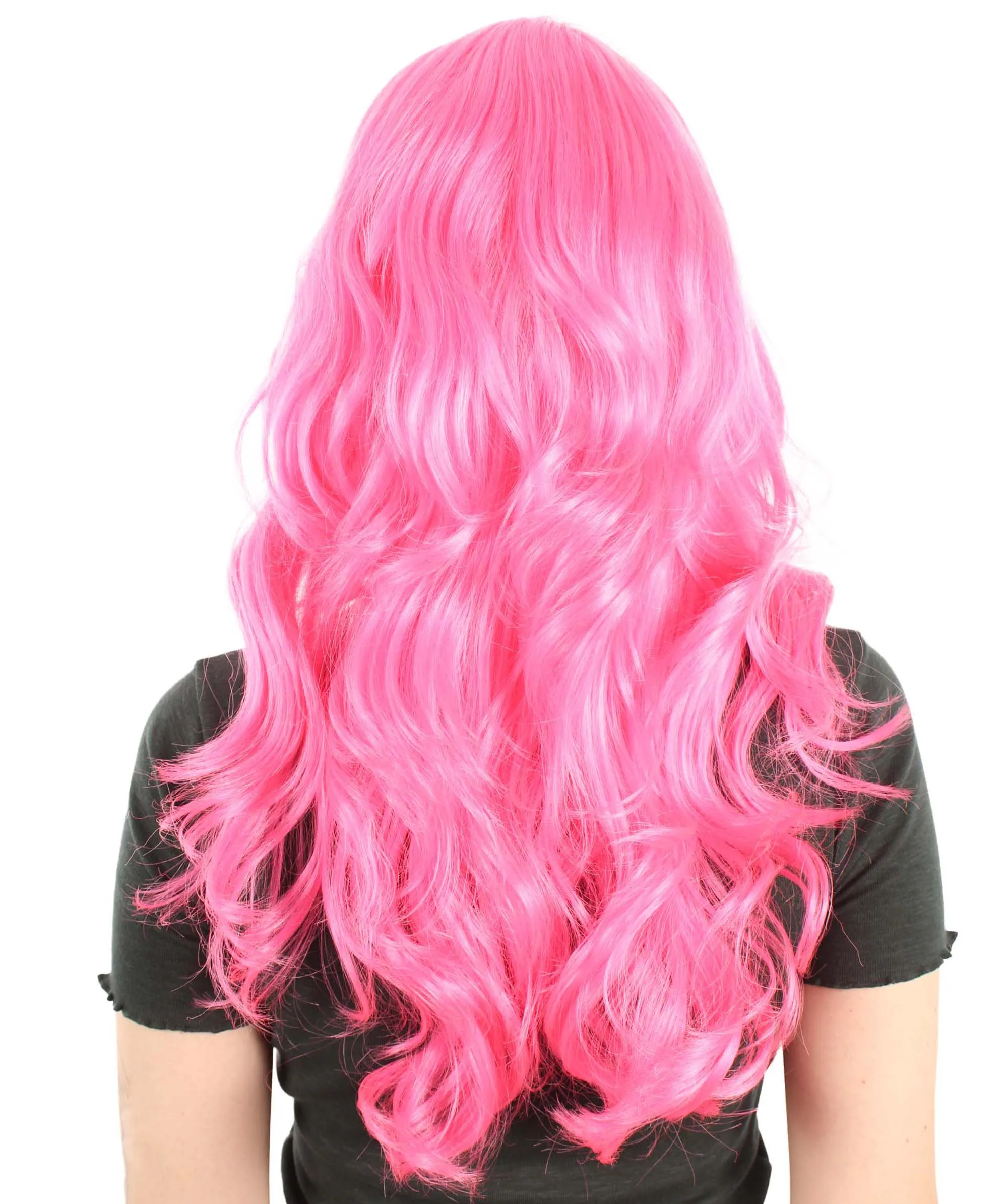 Long Length Wavy Cosplay Halloween Costume Party Hair Synthetic Fiber Mermaid Fairytale Wig, 18 Inches | HPO