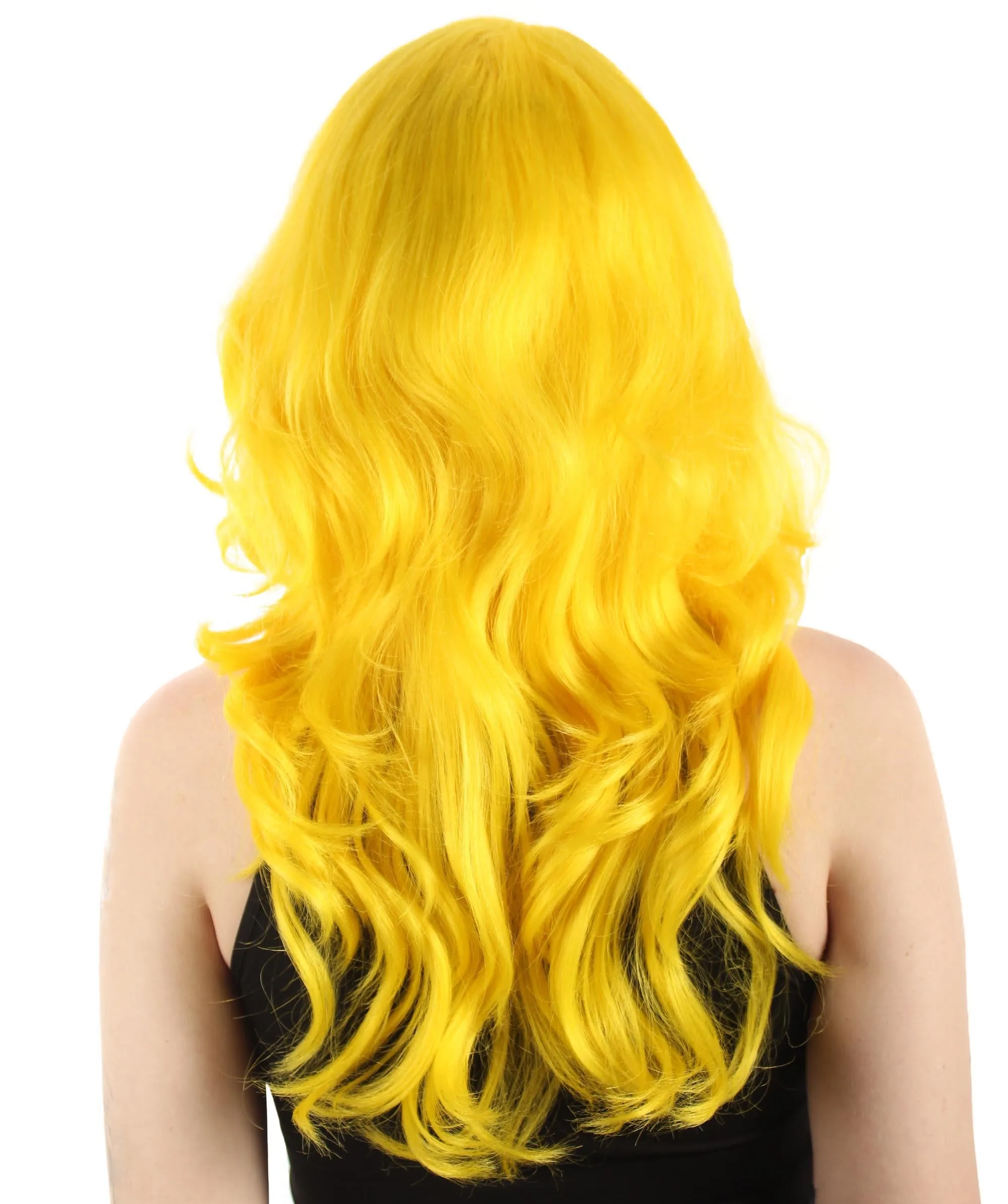 Long Length Wavy Cosplay Halloween Costume Party Hair Synthetic Fiber Mermaid Fairytale Wig, 18 Inches | HPO