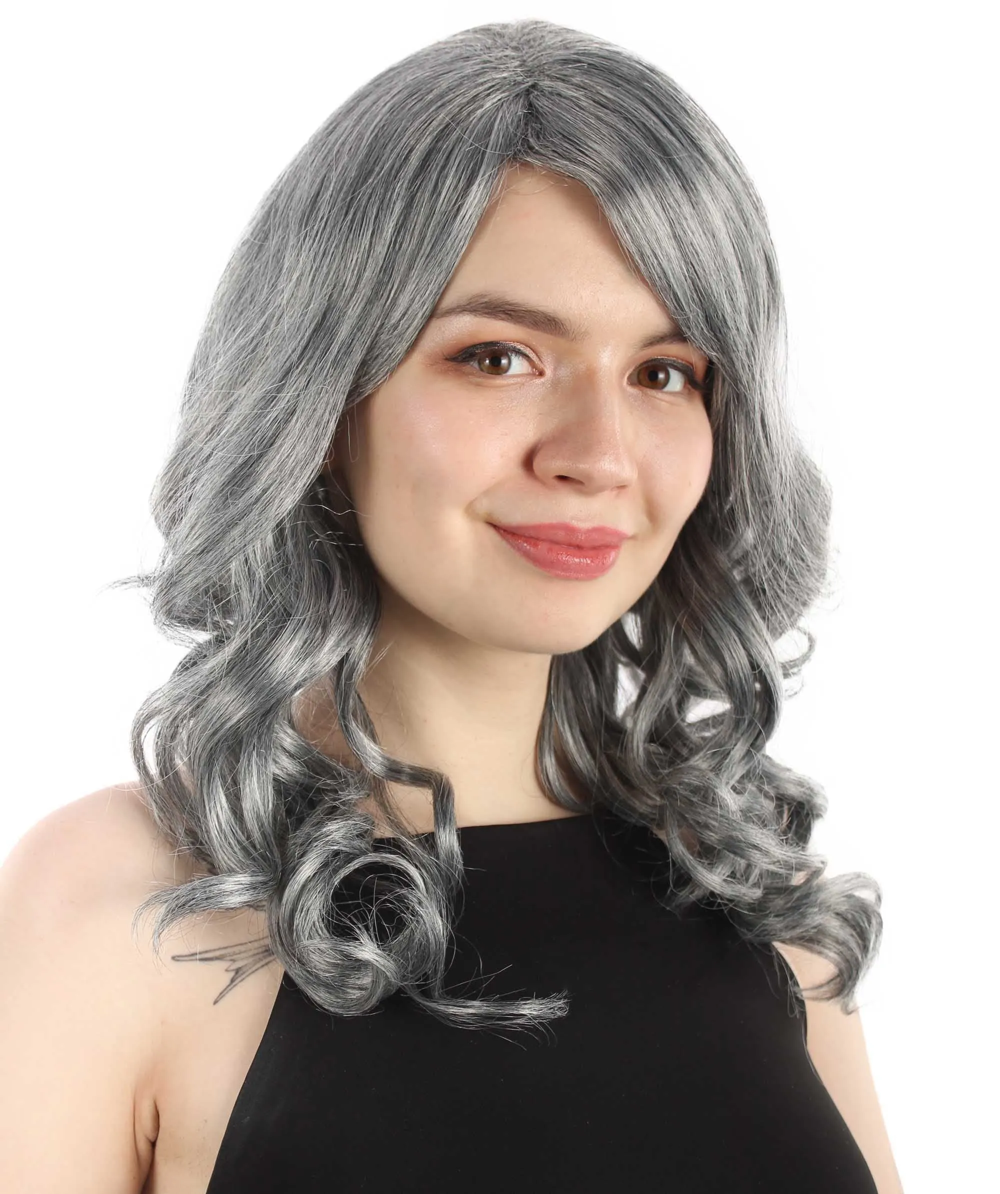 Long Length Wavy Cosplay Halloween Costume Party Hair Synthetic Fiber Mermaid Fairytale Wig, 18 Inches | HPO