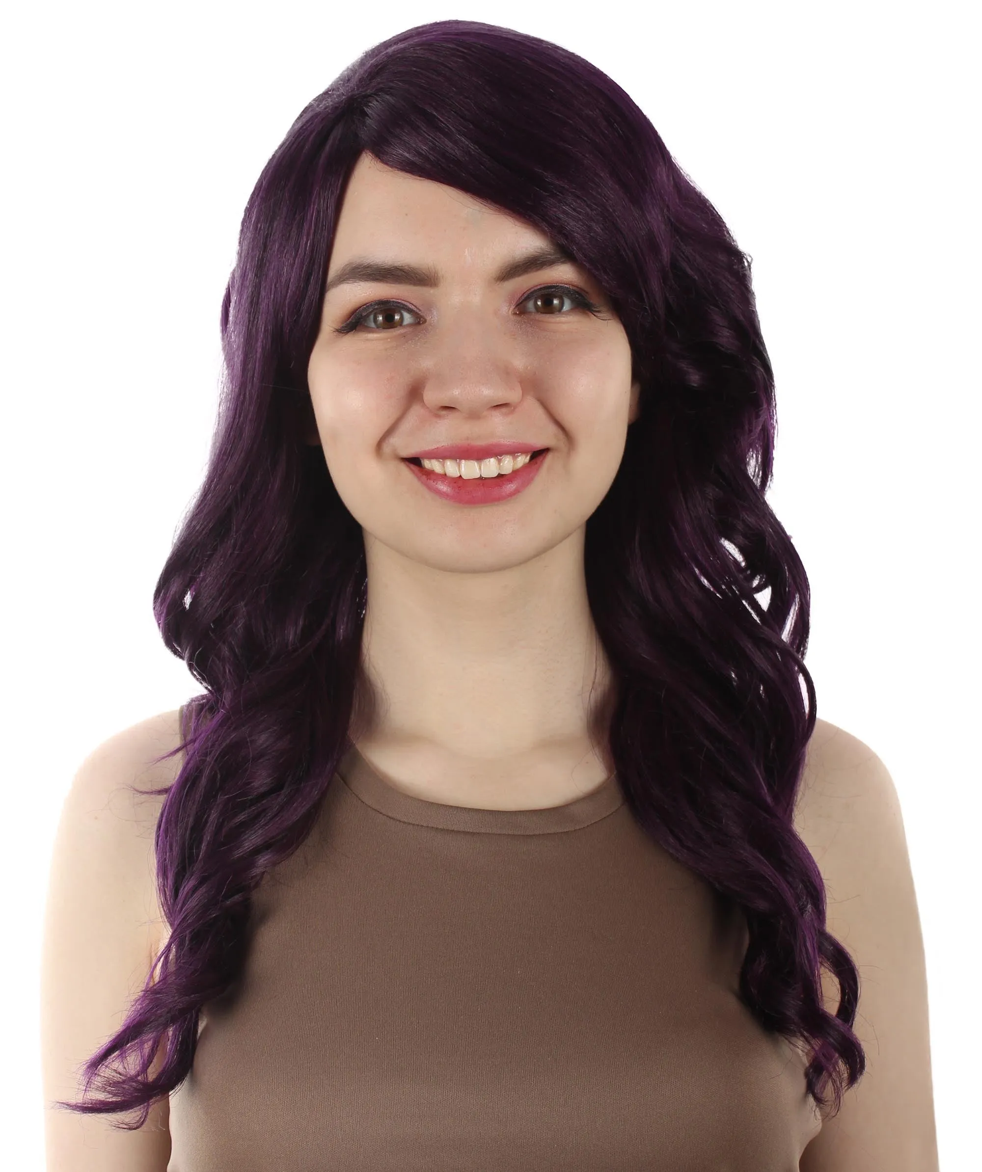 Long Length Wavy Cosplay Halloween Costume Party Hair Synthetic Fiber Mermaid Fairytale Wig, 18 Inches | HPO