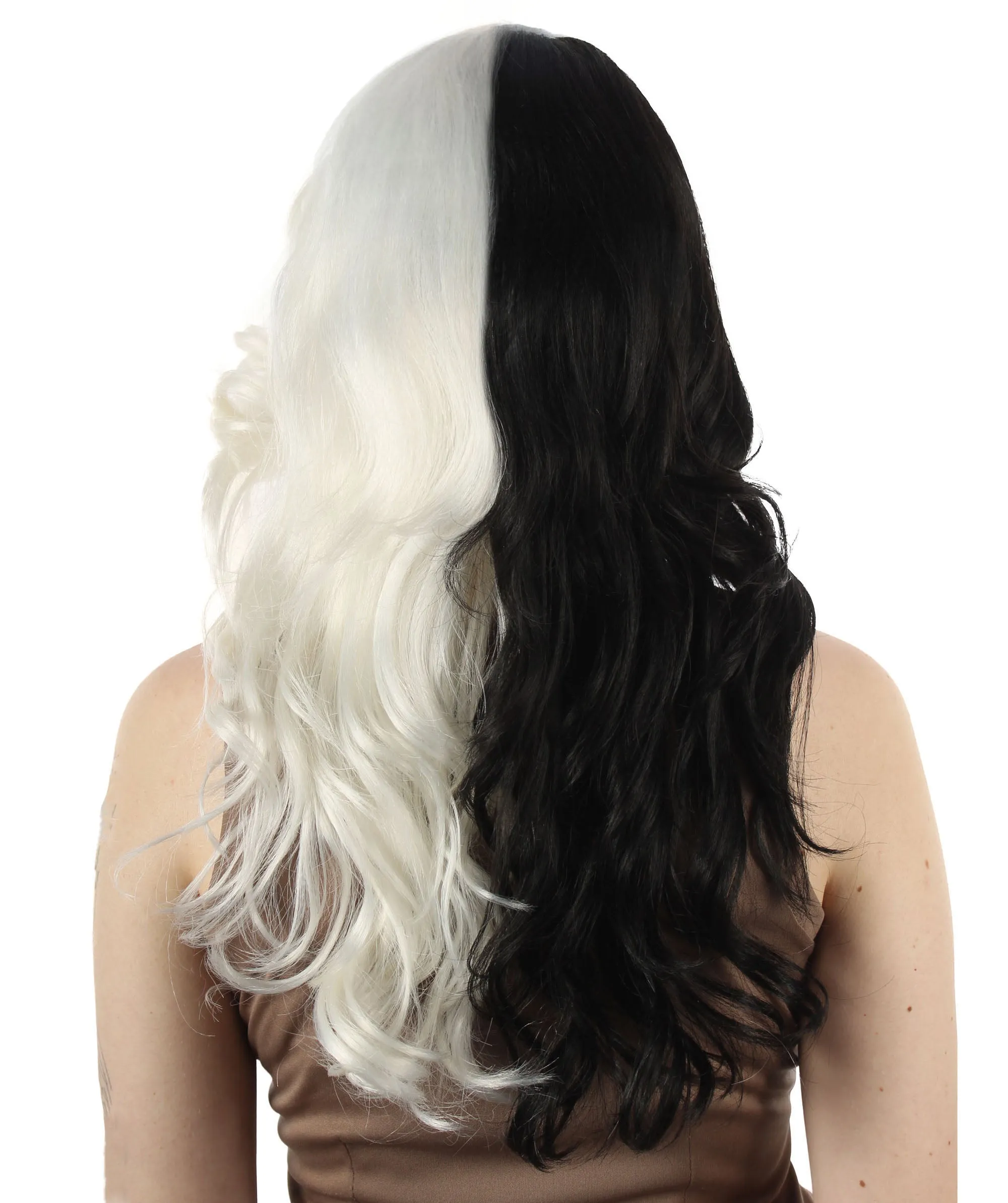 Long Length Wavy Cosplay Halloween Costume Party Hair Synthetic Fiber Mermaid Fairytale Wig, 18 Inches | HPO