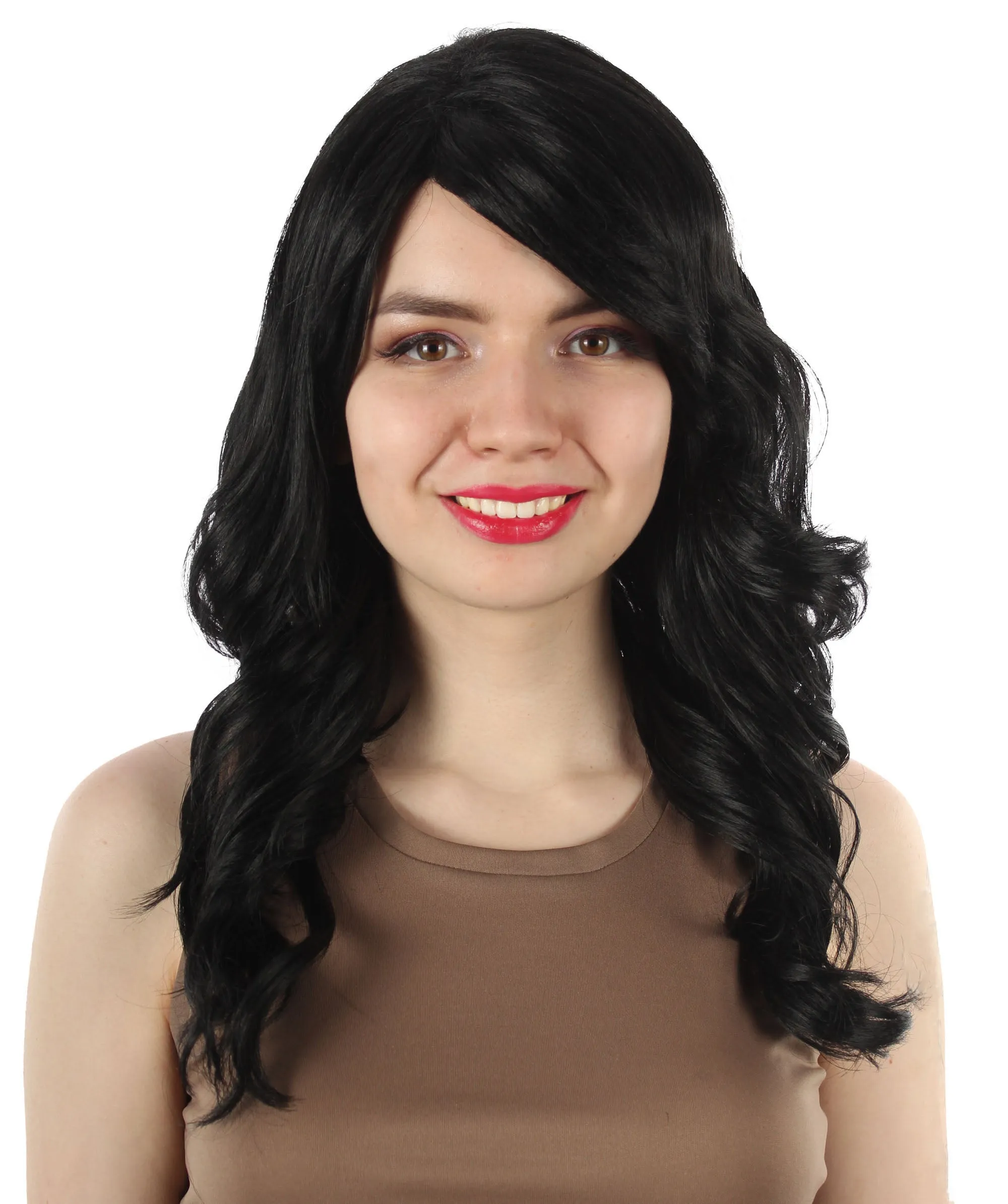 Long Length Wavy Cosplay Halloween Costume Party Hair Synthetic Fiber Mermaid Fairytale Wig, 18 Inches | HPO