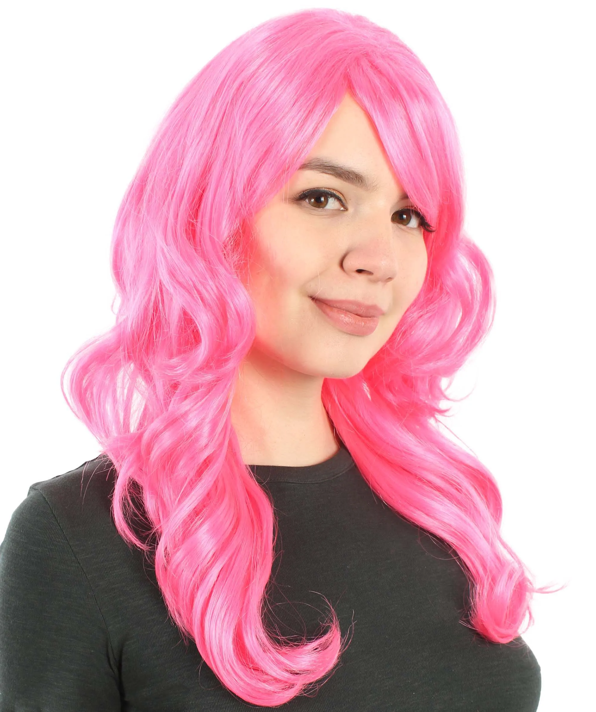 Long Length Wavy Cosplay Halloween Costume Party Hair Synthetic Fiber Mermaid Fairytale Wig, 18 Inches | HPO