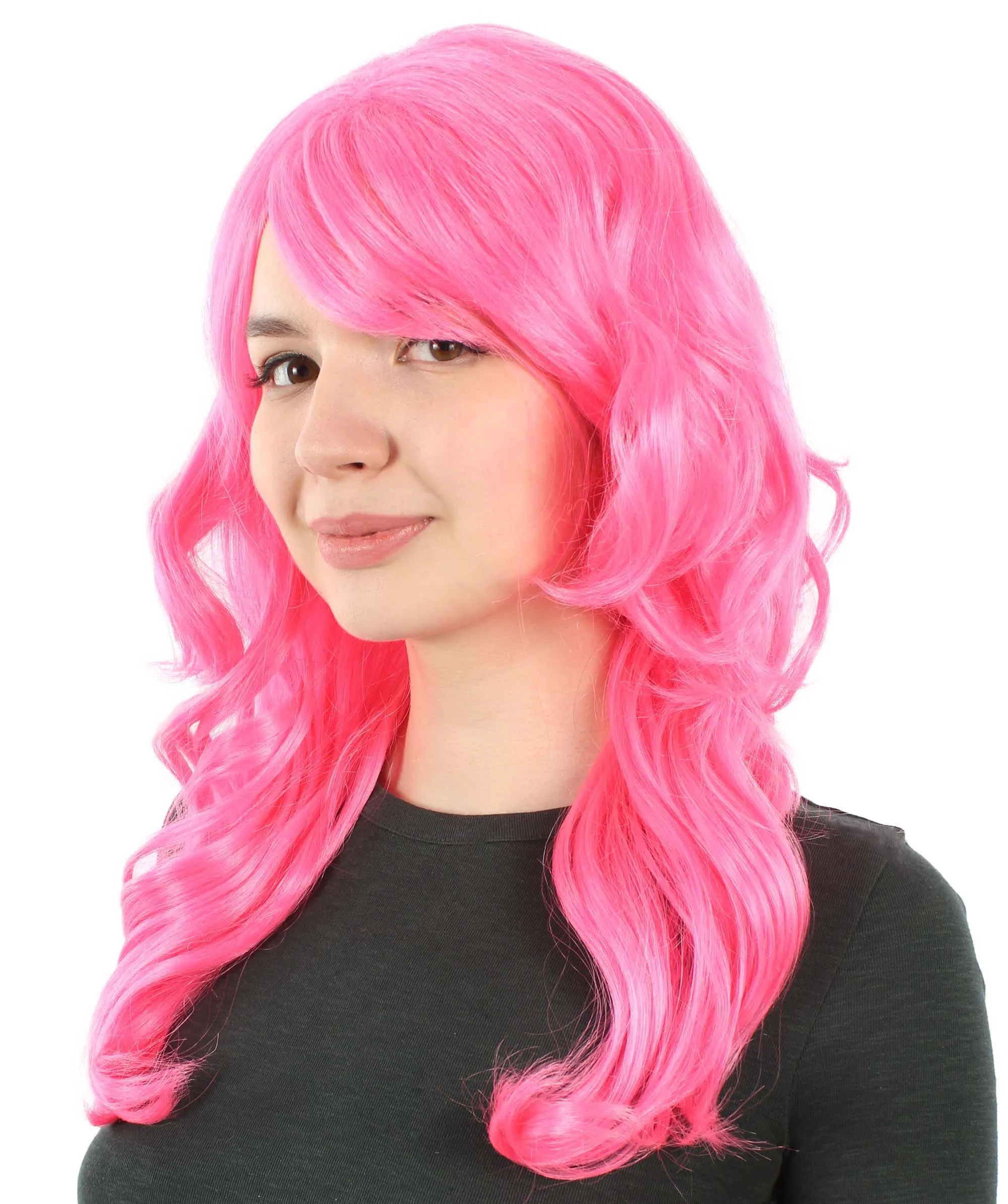 Long Length Wavy Cosplay Halloween Costume Party Hair Synthetic Fiber Mermaid Fairytale Wig, 18 Inches | HPO