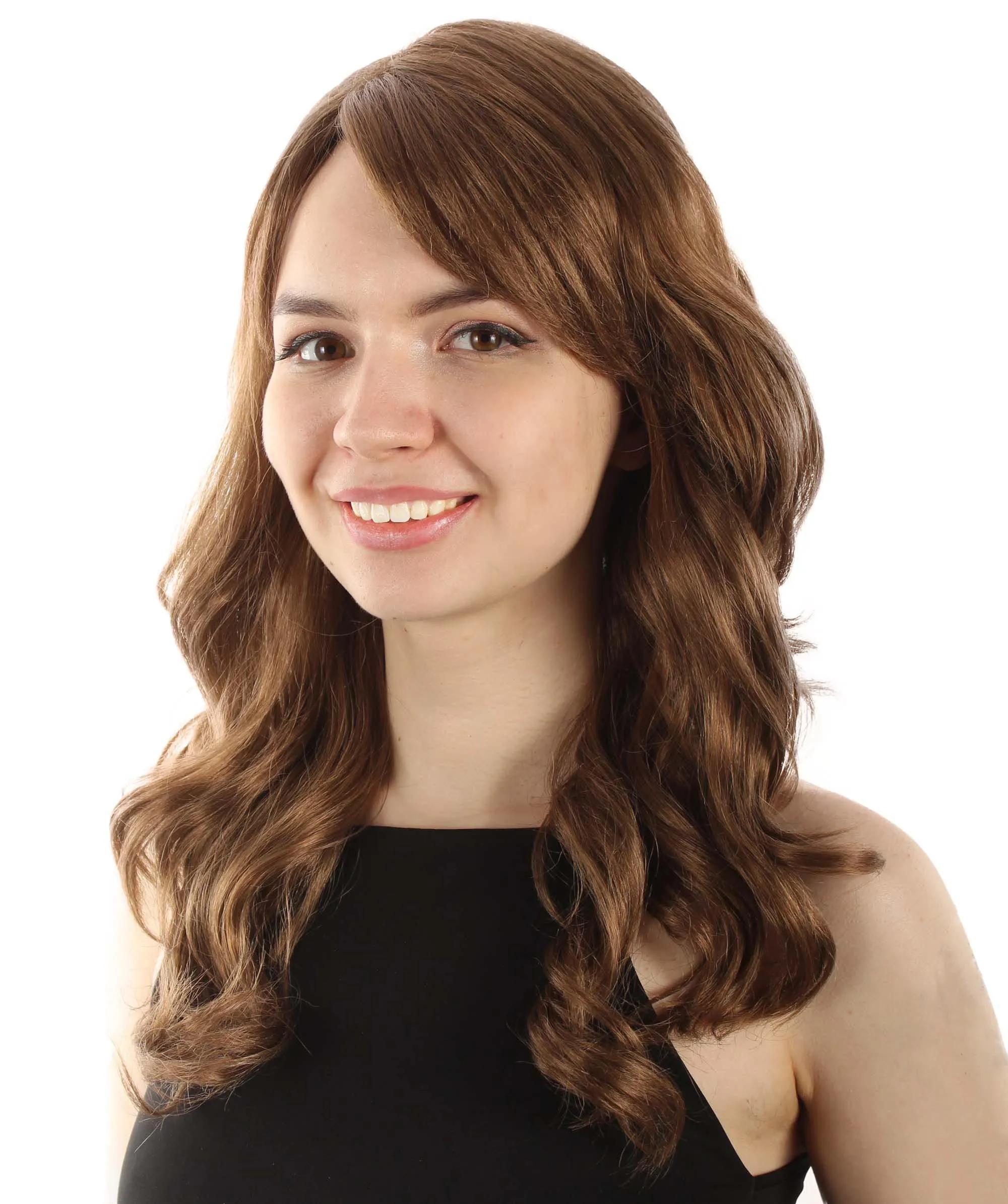 Long Length Wavy Cosplay Halloween Costume Party Hair Synthetic Fiber Mermaid Fairytale Wig, 18 Inches | HPO
