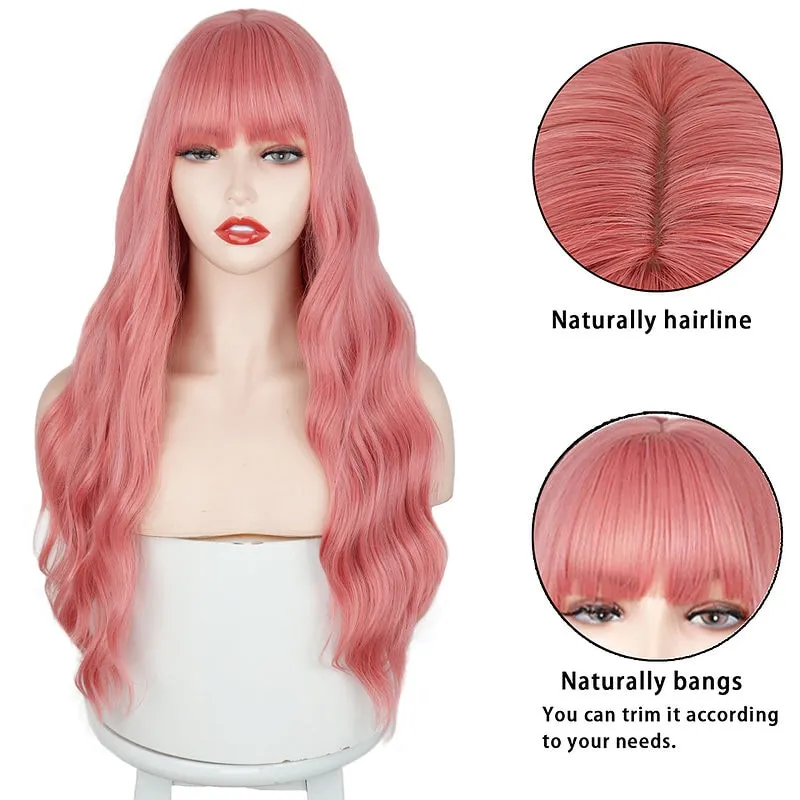 Long Mix Pink Lolita Wigs