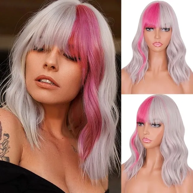 Long Mix Pink Lolita Wigs